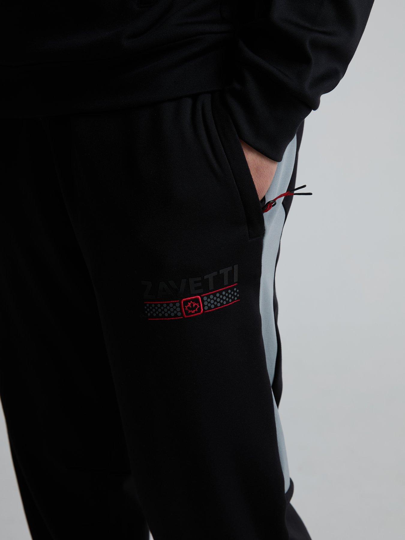 Image 5 of 5 of Zavetti Canada Viarello Cuffed Poly Fleece Joggers - Black
