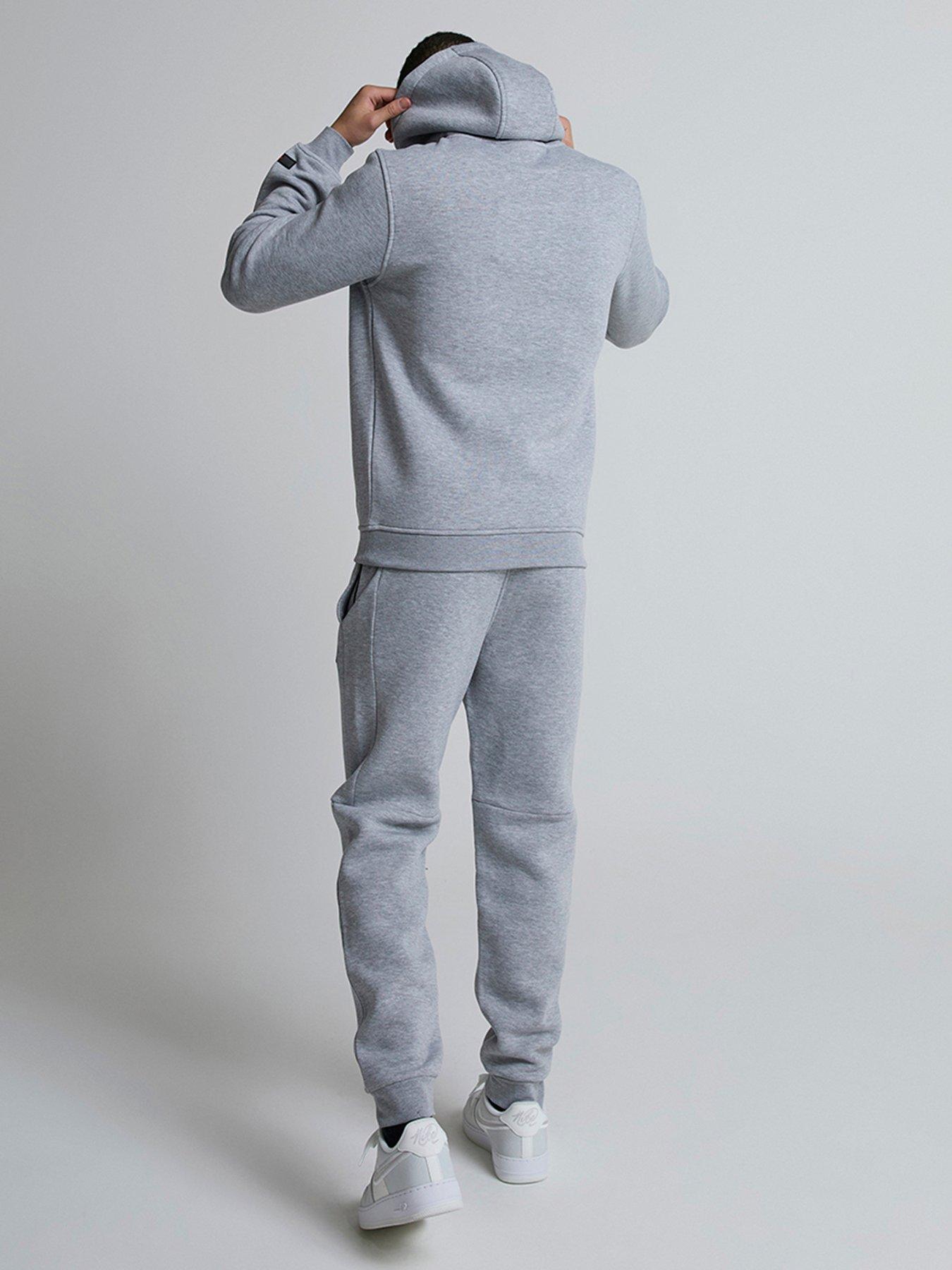  image of zavetti-canada-botticini-compatto-fleece-tracksuit-light-grey