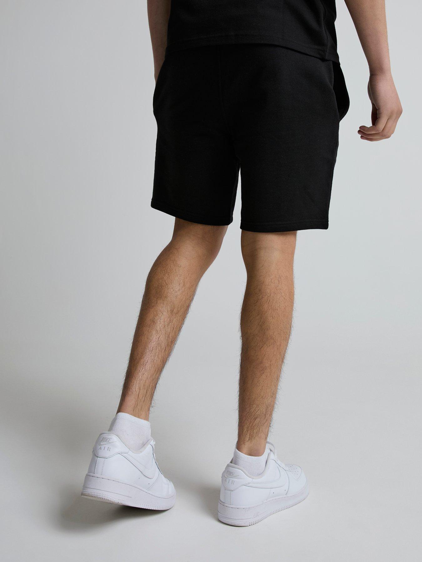  image of zavetti-canada-botticini-compatto-loop-back-fleece-shorts-black