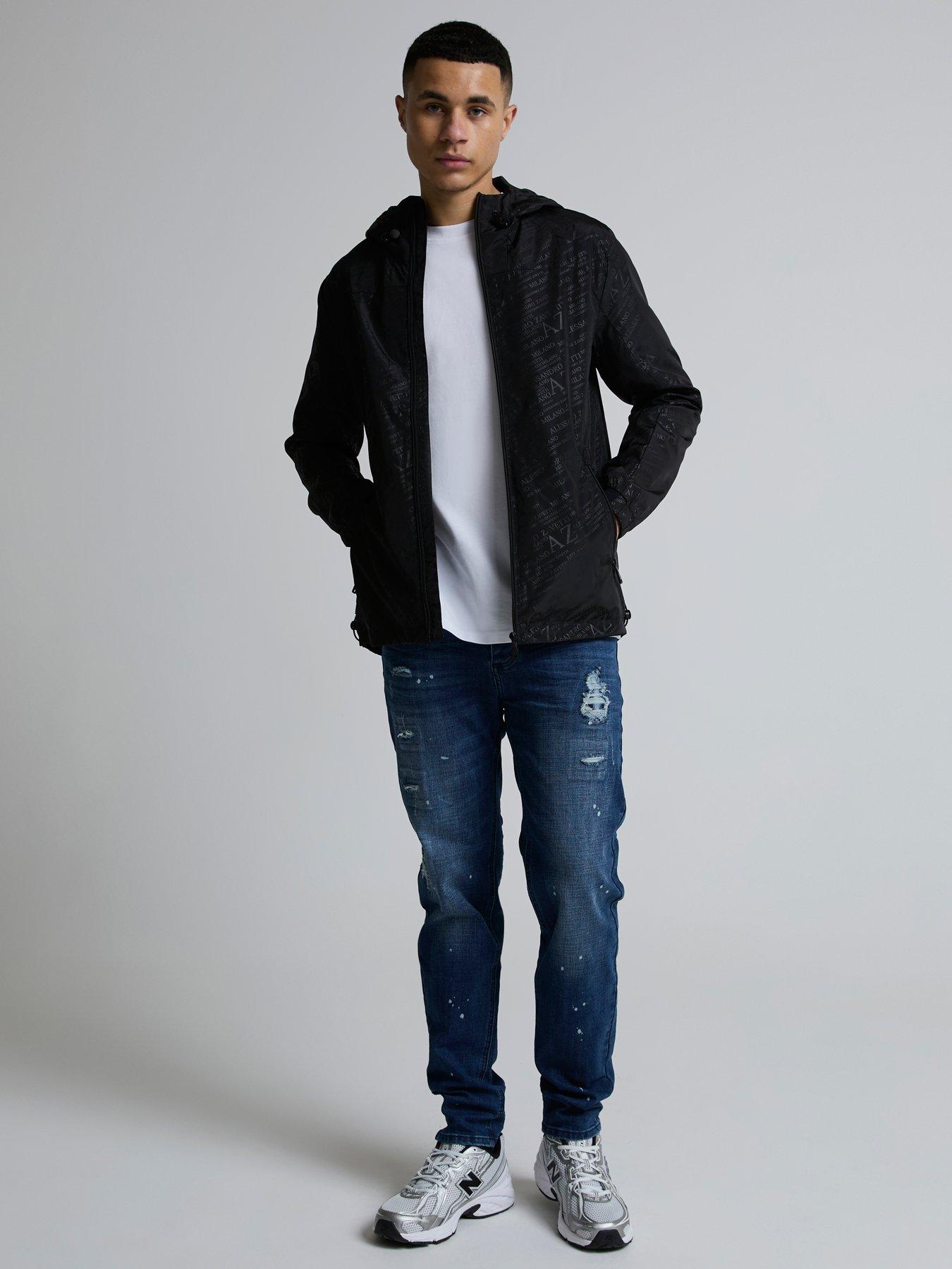 Image 3 of 5 of Alessandro Zavetti Alzetta Printed Windbreaker Jacket - Black