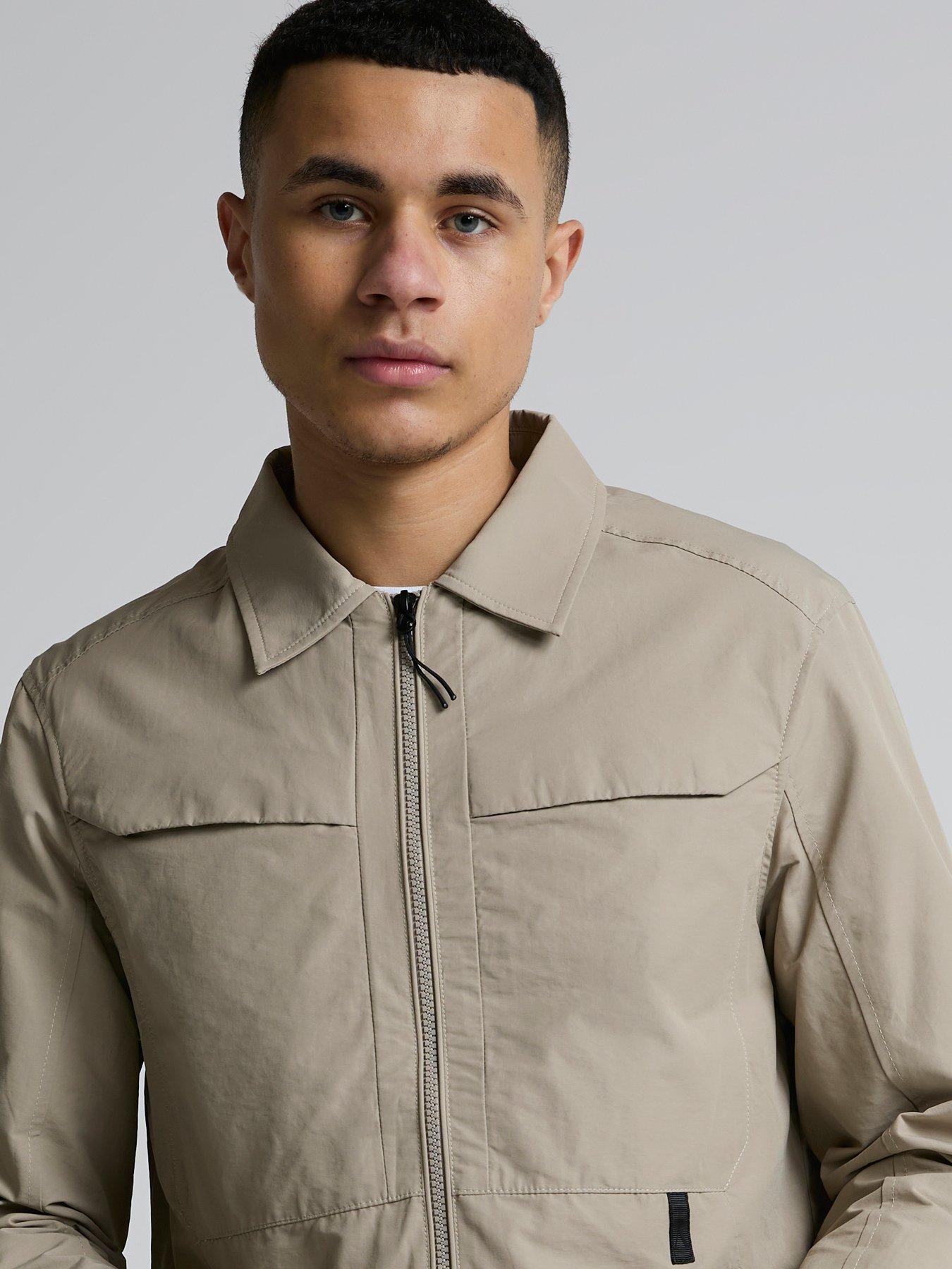 Image 5 of 5 of Alessandro Zavetti Flotiro Tech Woven Overshirt - Beige