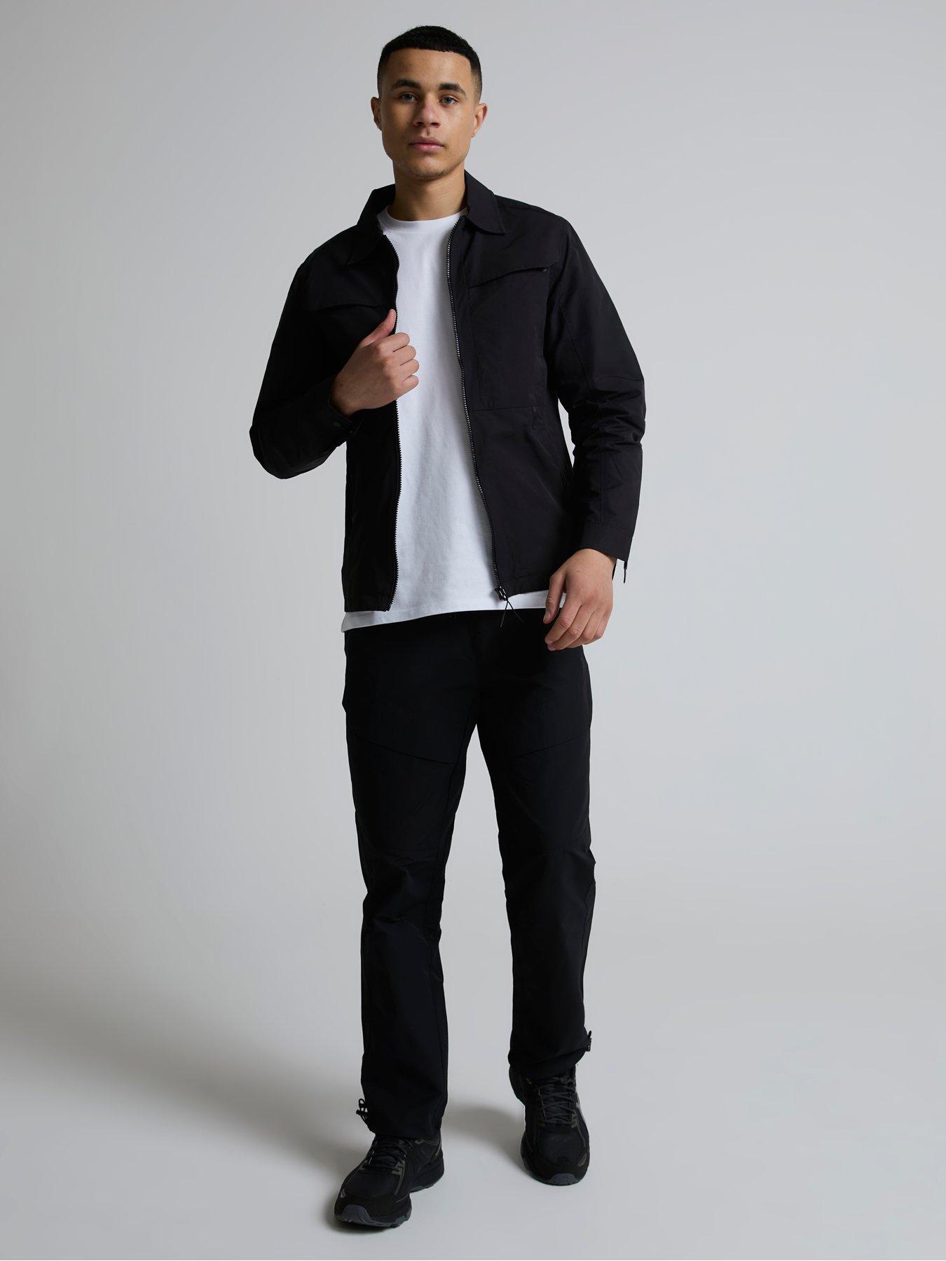 Image 3 of 5 of Alessandro Zavetti Florenzi 2.0 Woven Cargo Belt Detail Straight Fit Trousers - Black