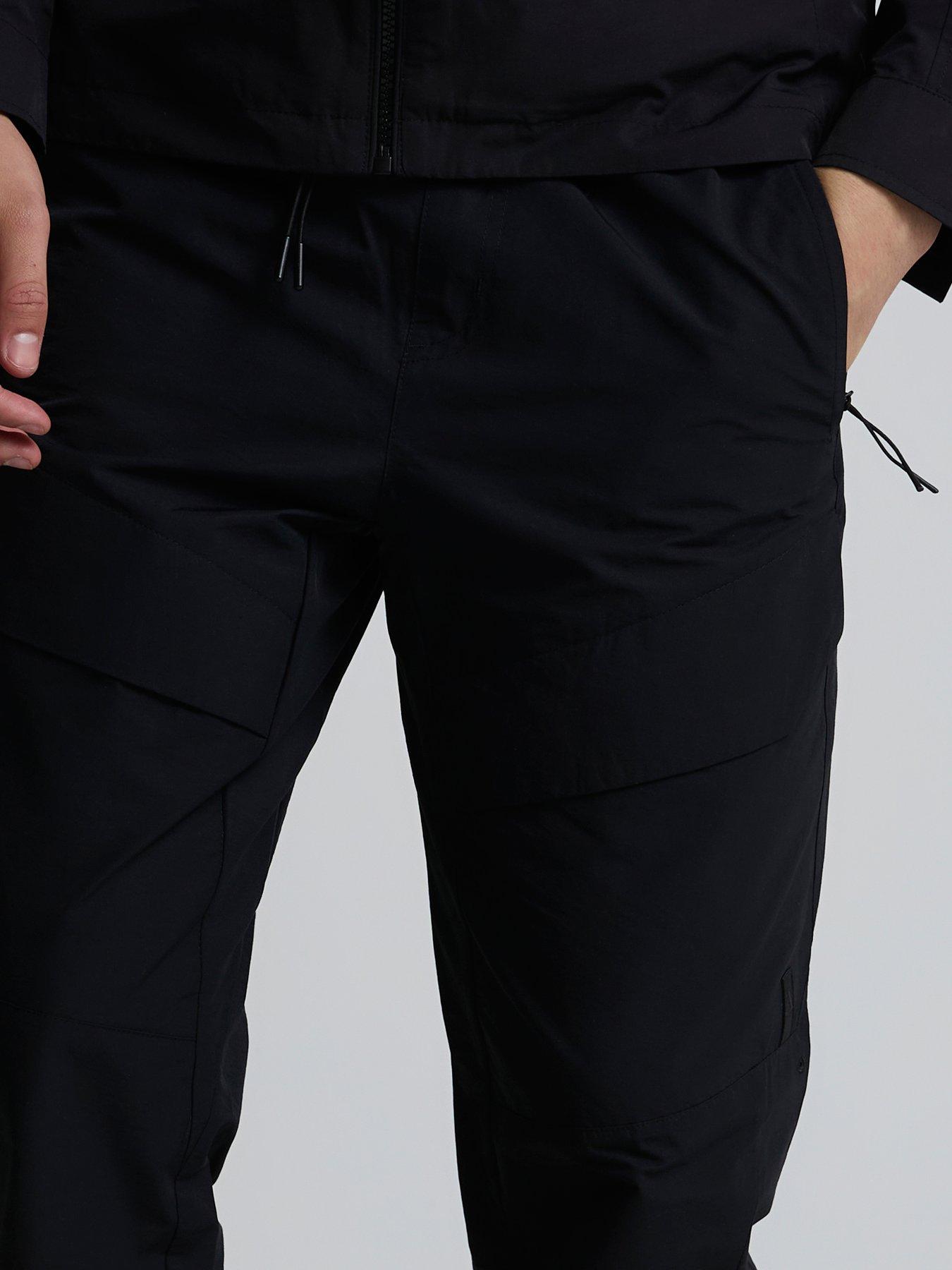 Image 5 of 5 of Alessandro Zavetti Florenzi 2.0 Woven Cargo Belt Detail Straight Fit Trousers - Black