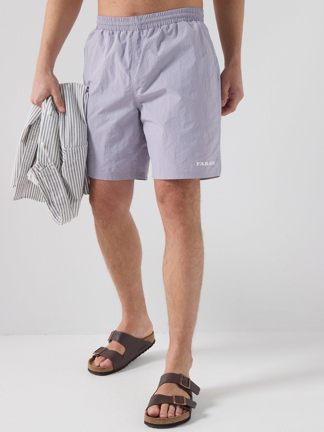 Farah F Tab Edgar 7 Inch Technical Swim Shorts - Light Purple