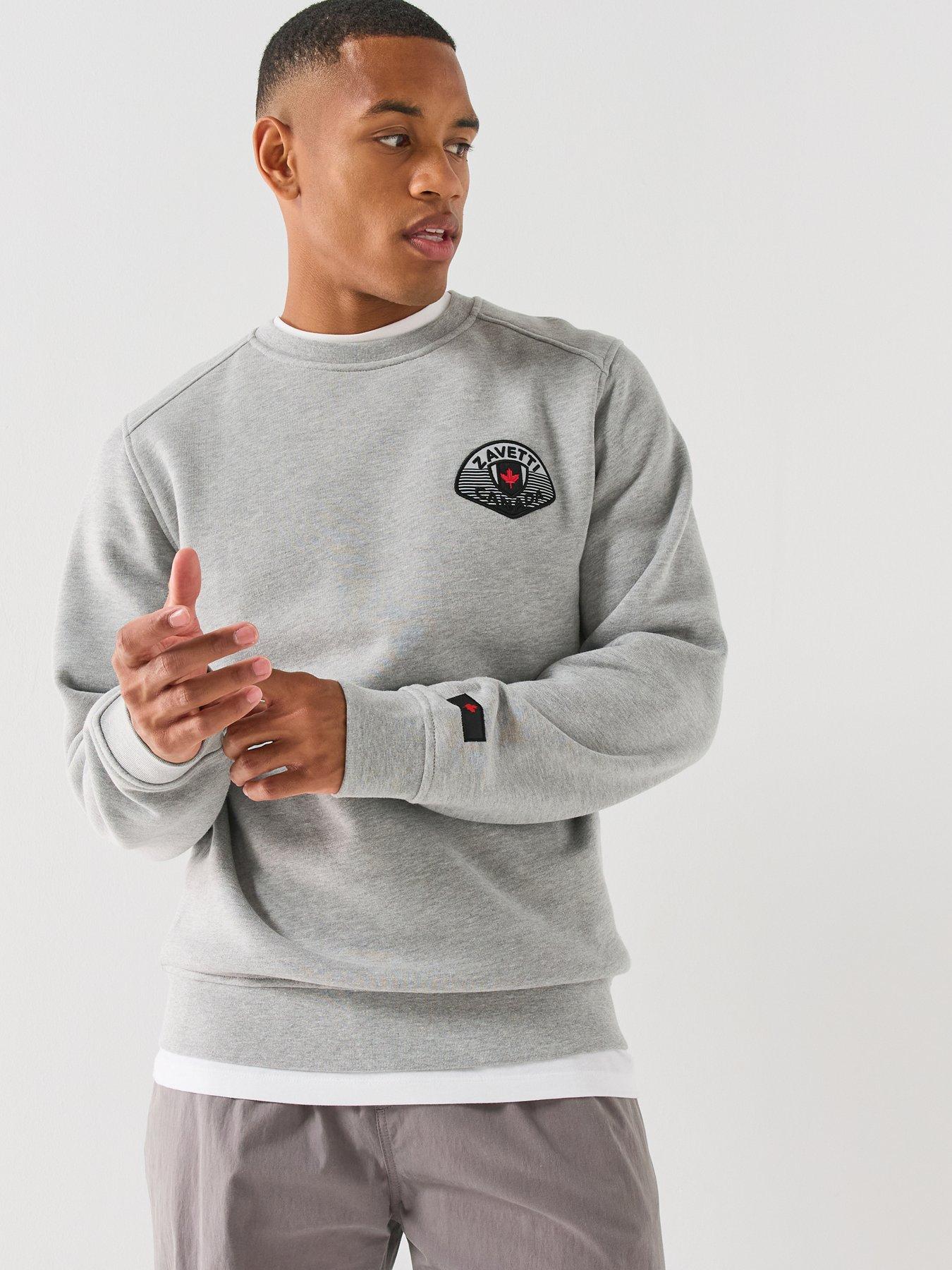 Zavetti Canada Botticini Compatto Left Chest Logo Sweatshirt - Grey