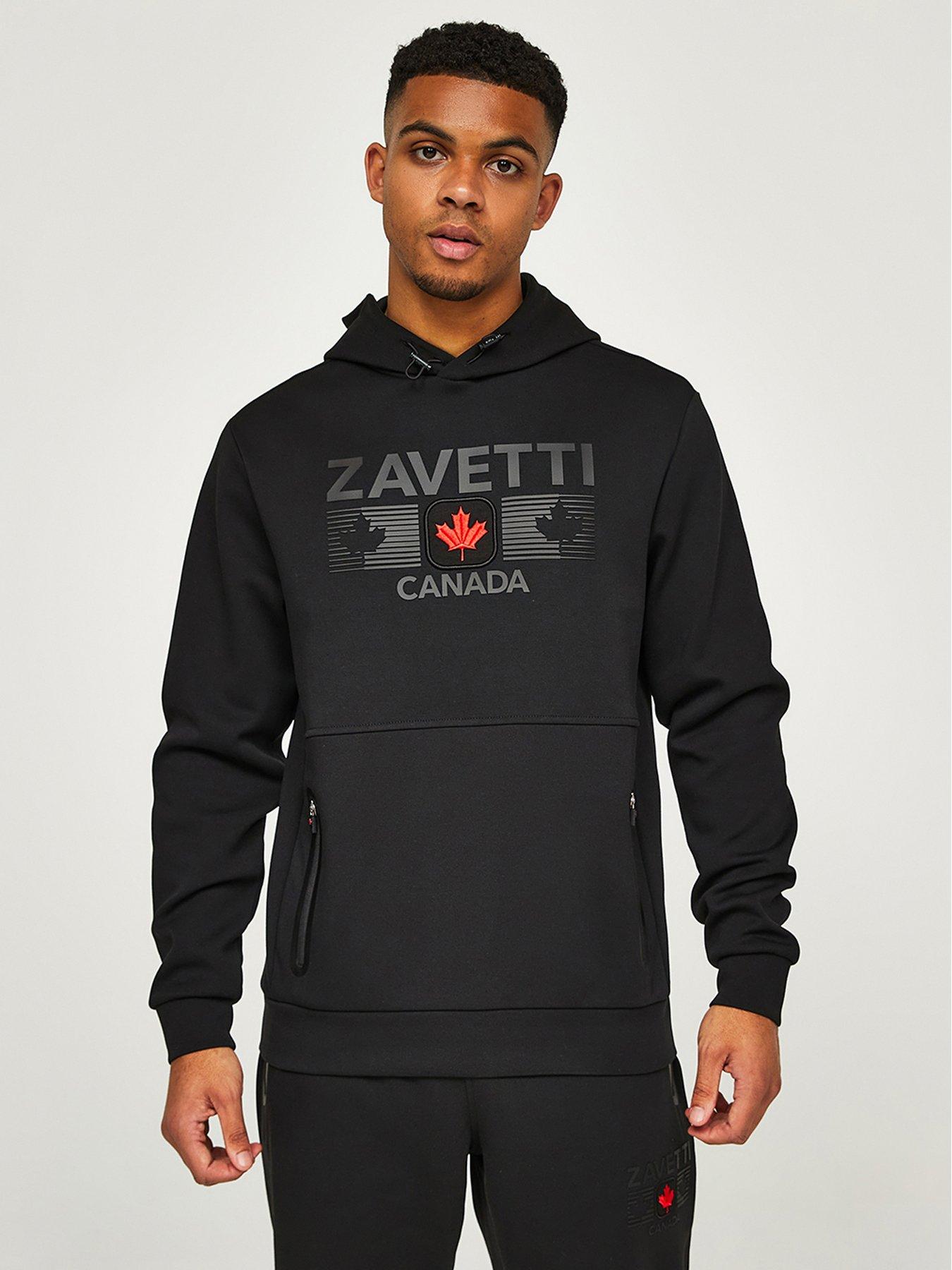 front image of zavetti-canada-dimara-oth-hoodie-black