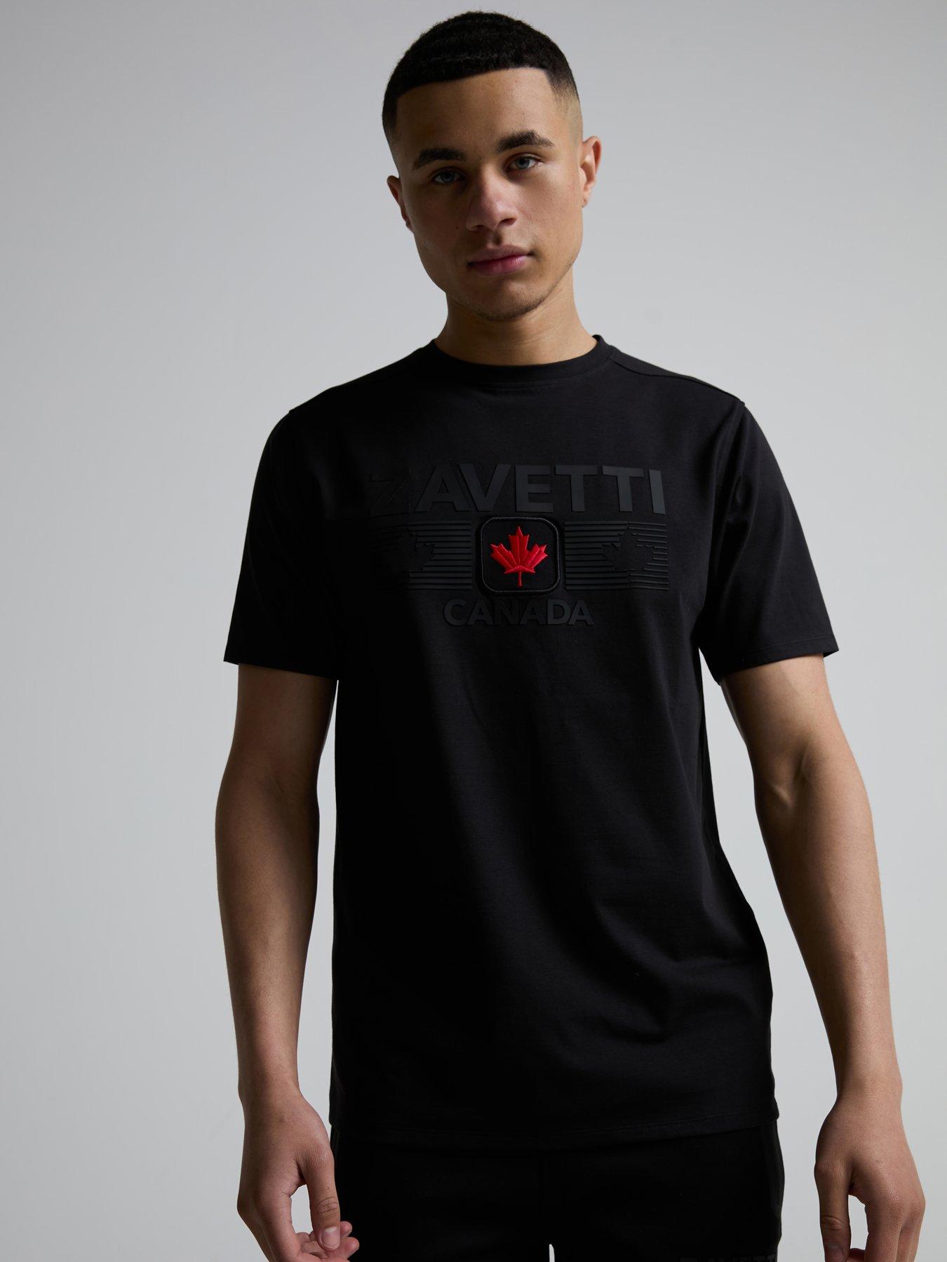  image of zavetti-canada-viarello-t-shirt-black