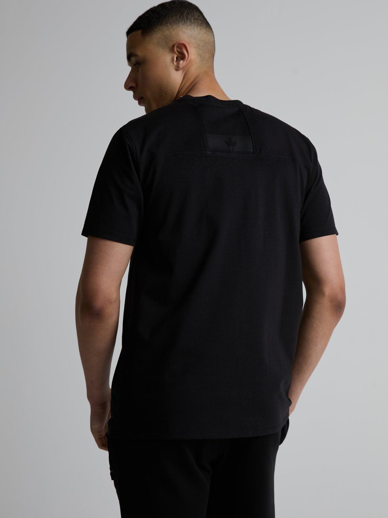 stillFront image of zavetti-canada-viarello-t-shirt-black