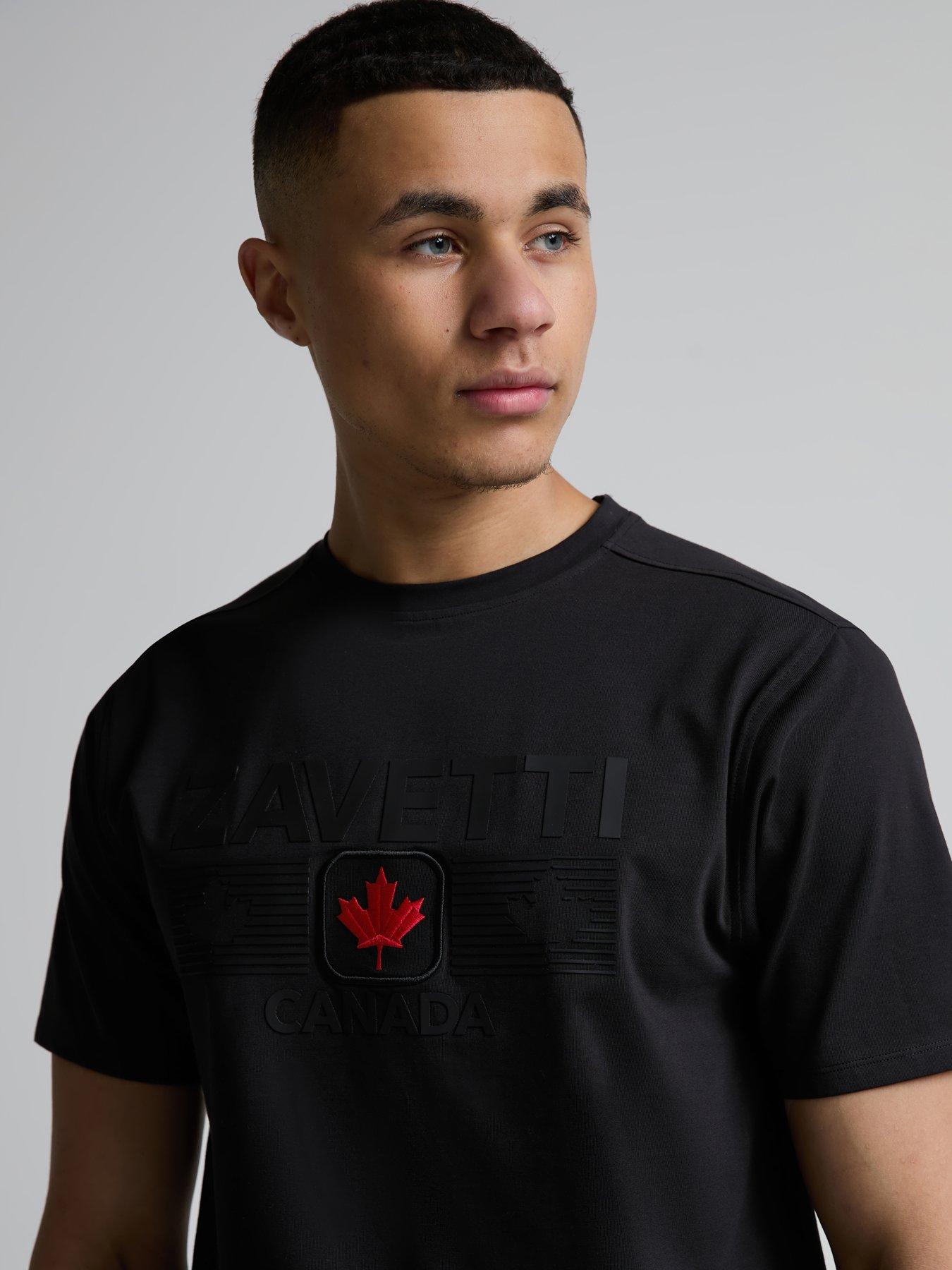  image of zavetti-canada-viarello-t-shirt-black