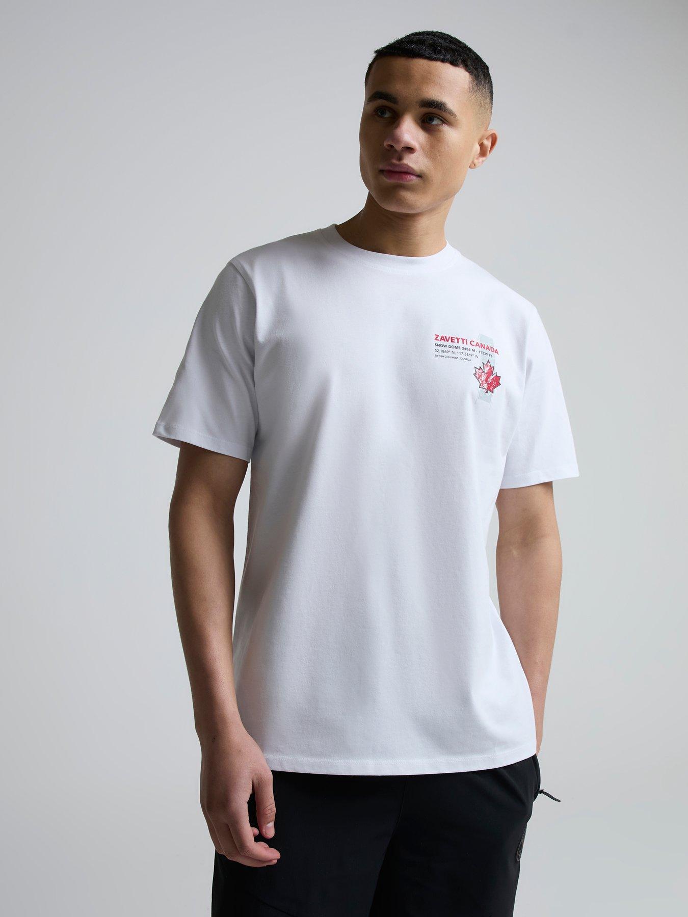 Image 2 of 5 of Zavetti Canada Alonso Back Graphic T-Shirt - White