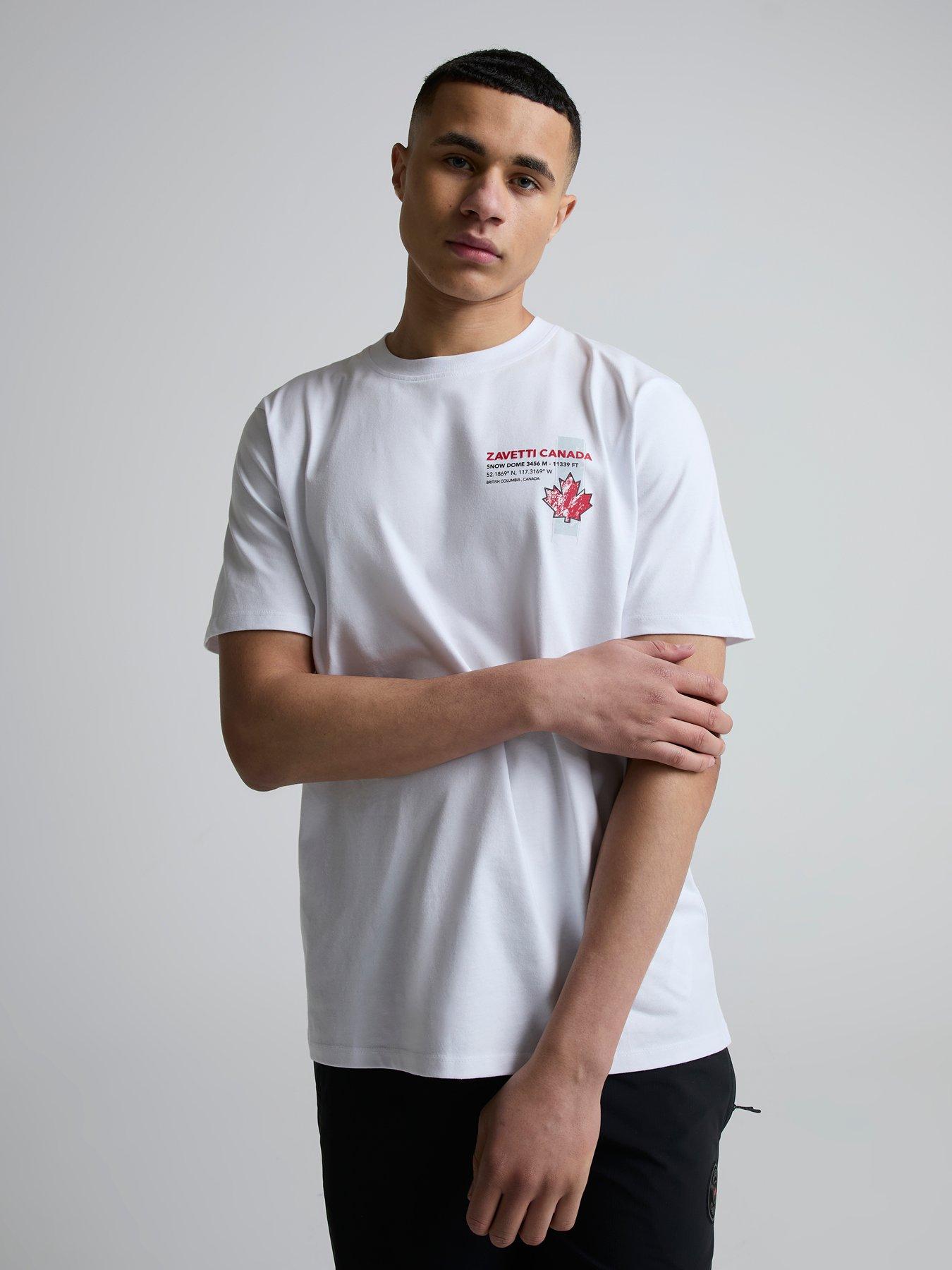 Image 4 of 5 of Zavetti Canada Alonso Back Graphic T-Shirt - White