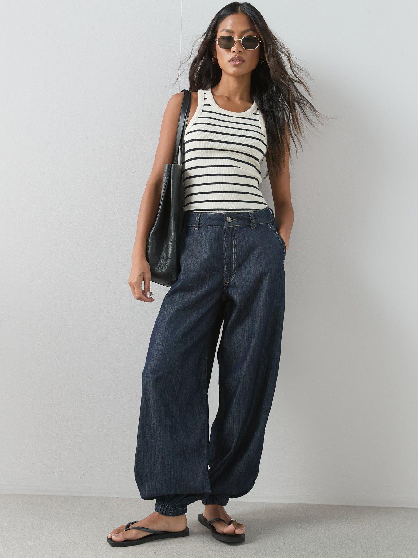 The Very Collection Cuffed Hem Jeans - Dark Wash