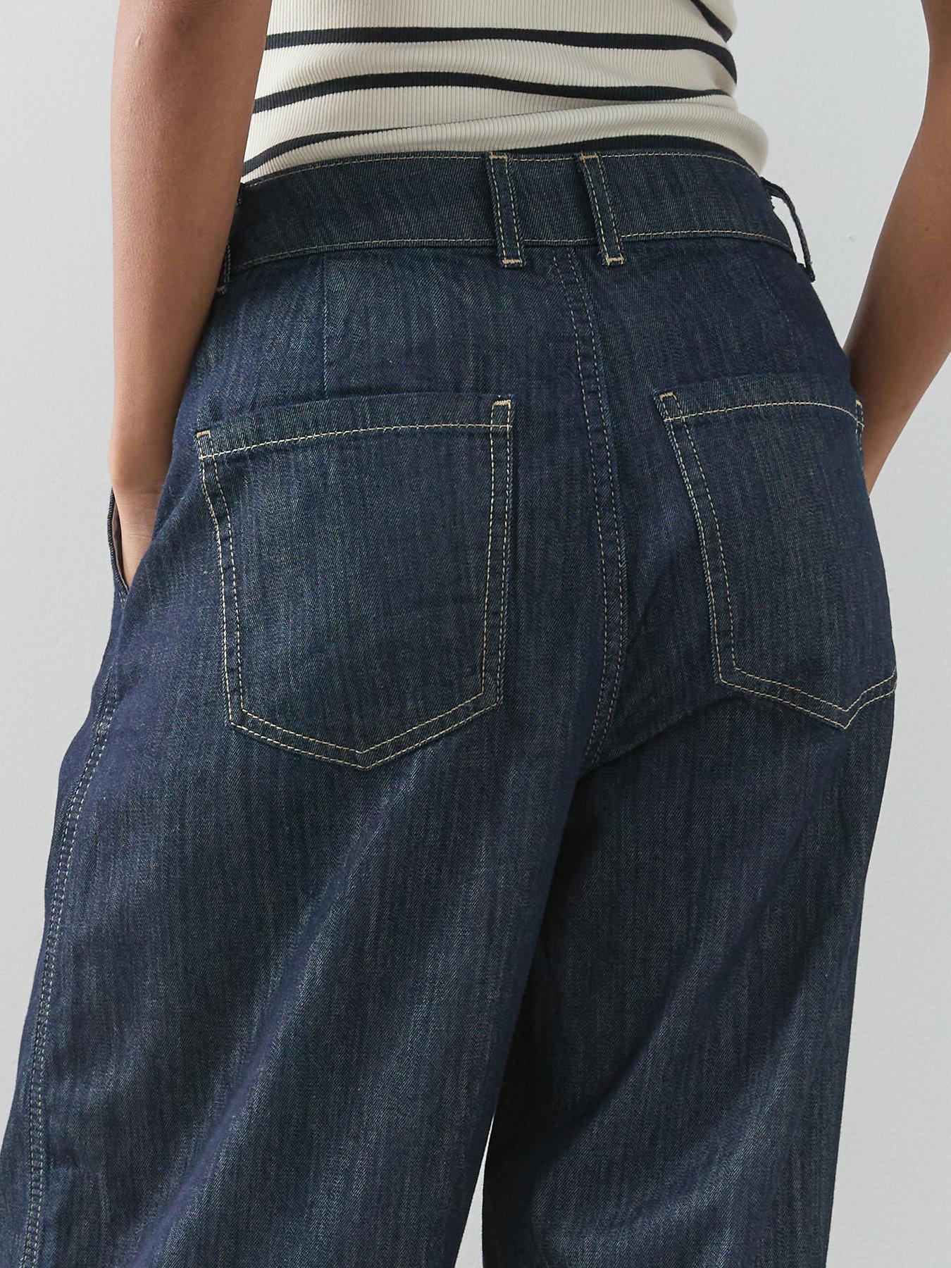  image of the-very-collection-cuffed-hem-jeans-dark-wash