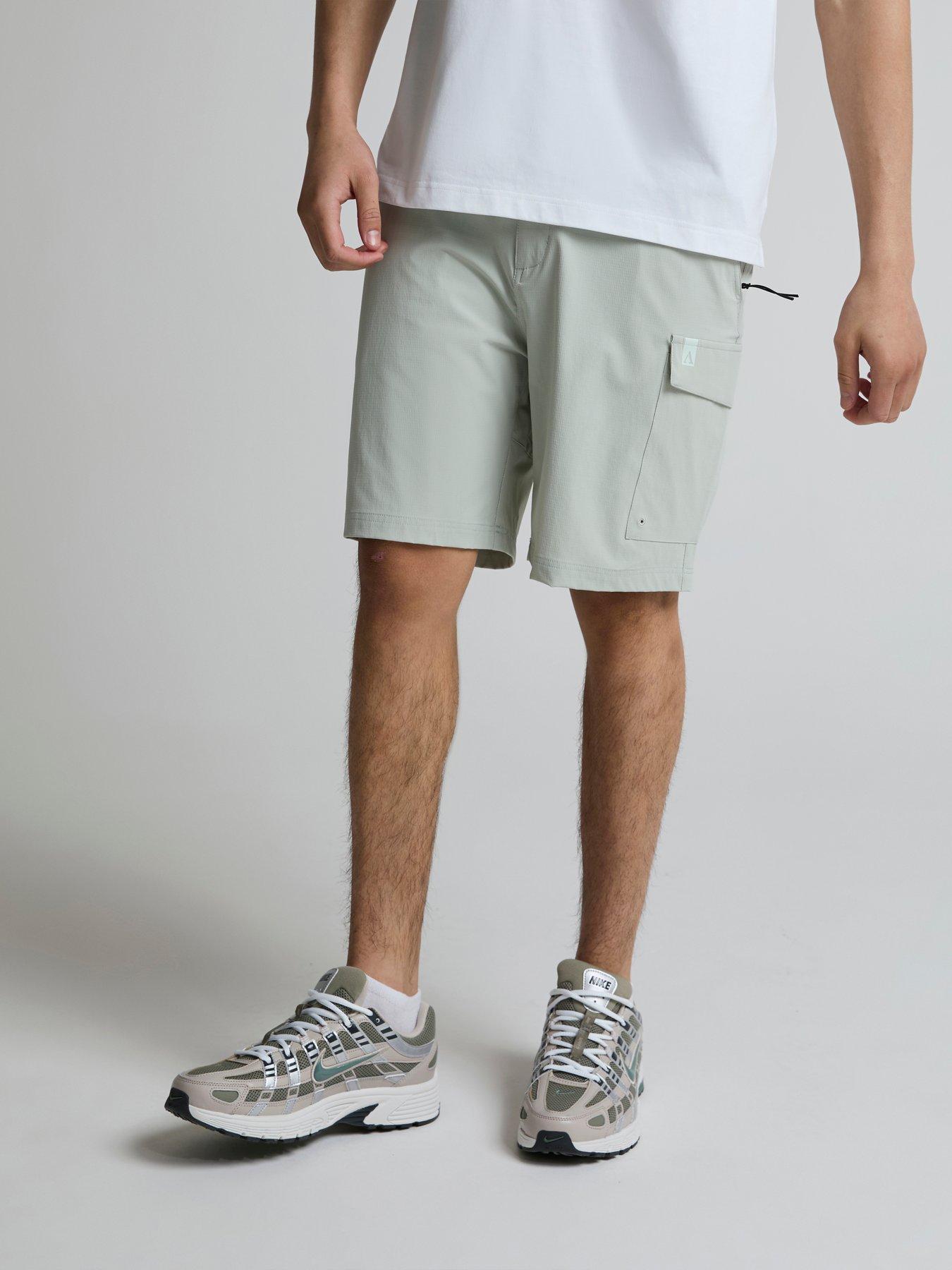  image of alessandro-zavetti-ultizzi-woven-tech-shorts-grey
