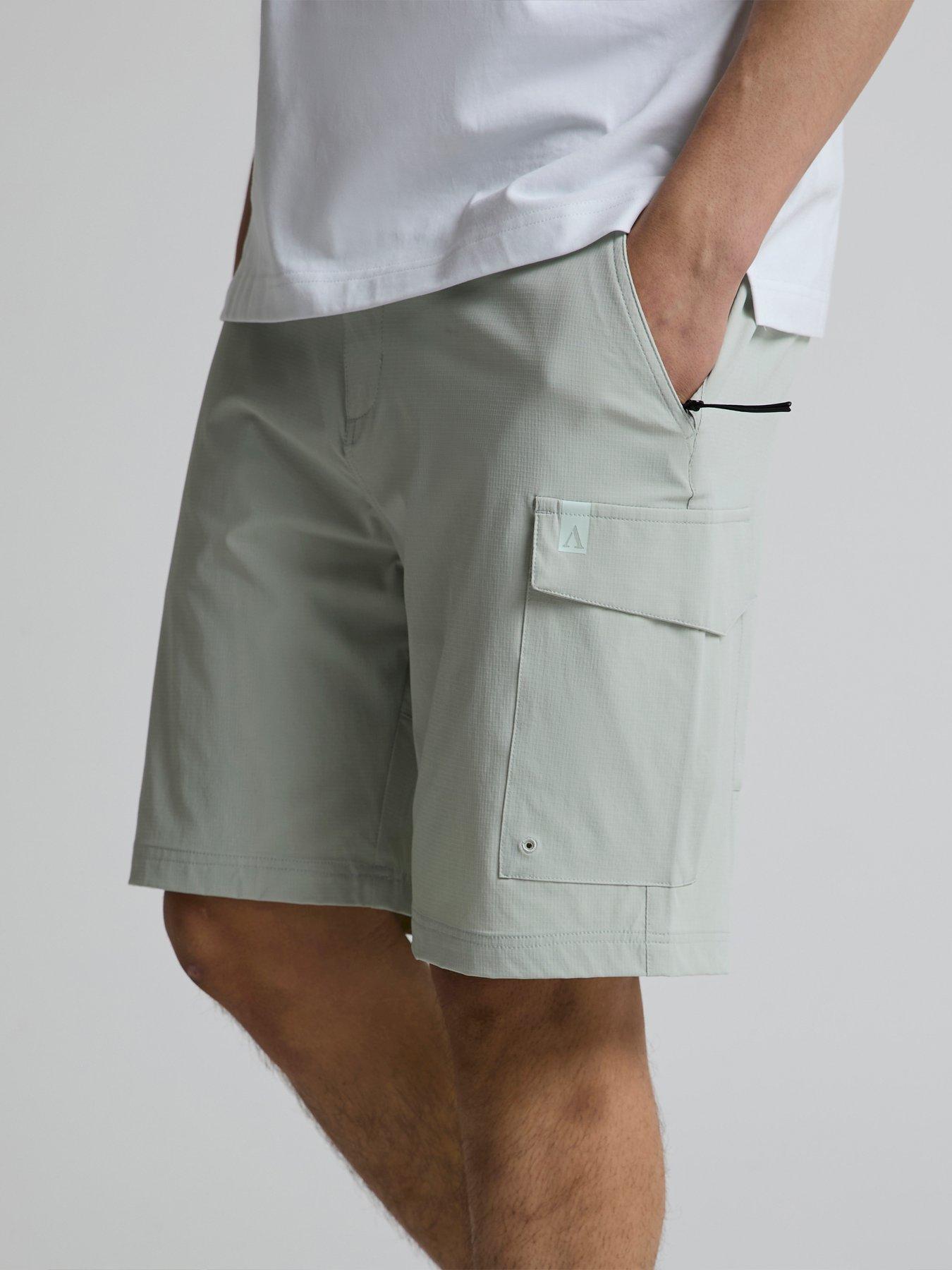  image of alessandro-zavetti-ultizzi-woven-tech-shorts-grey