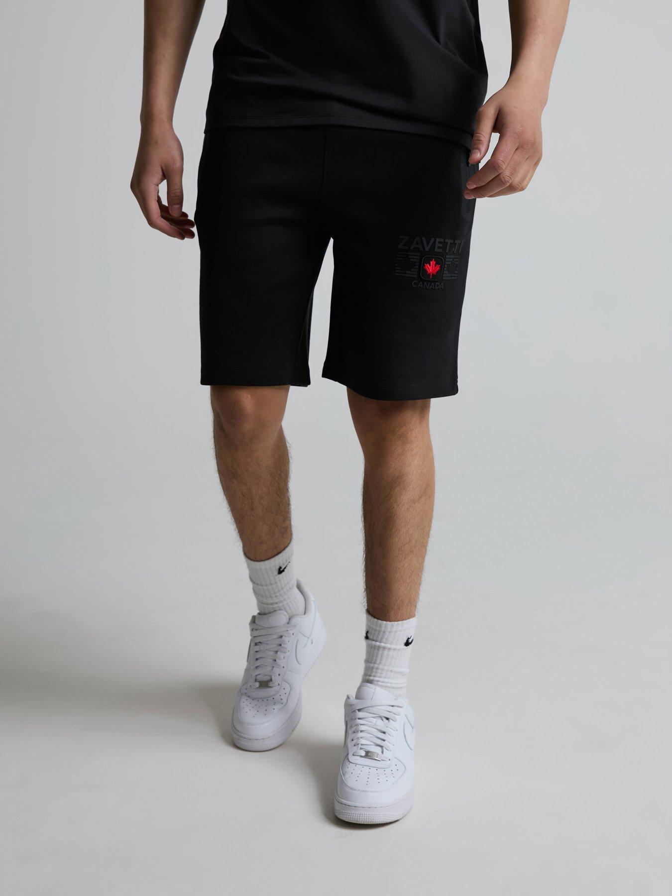  image of zavetti-canada-viarello-colour-block-shorts