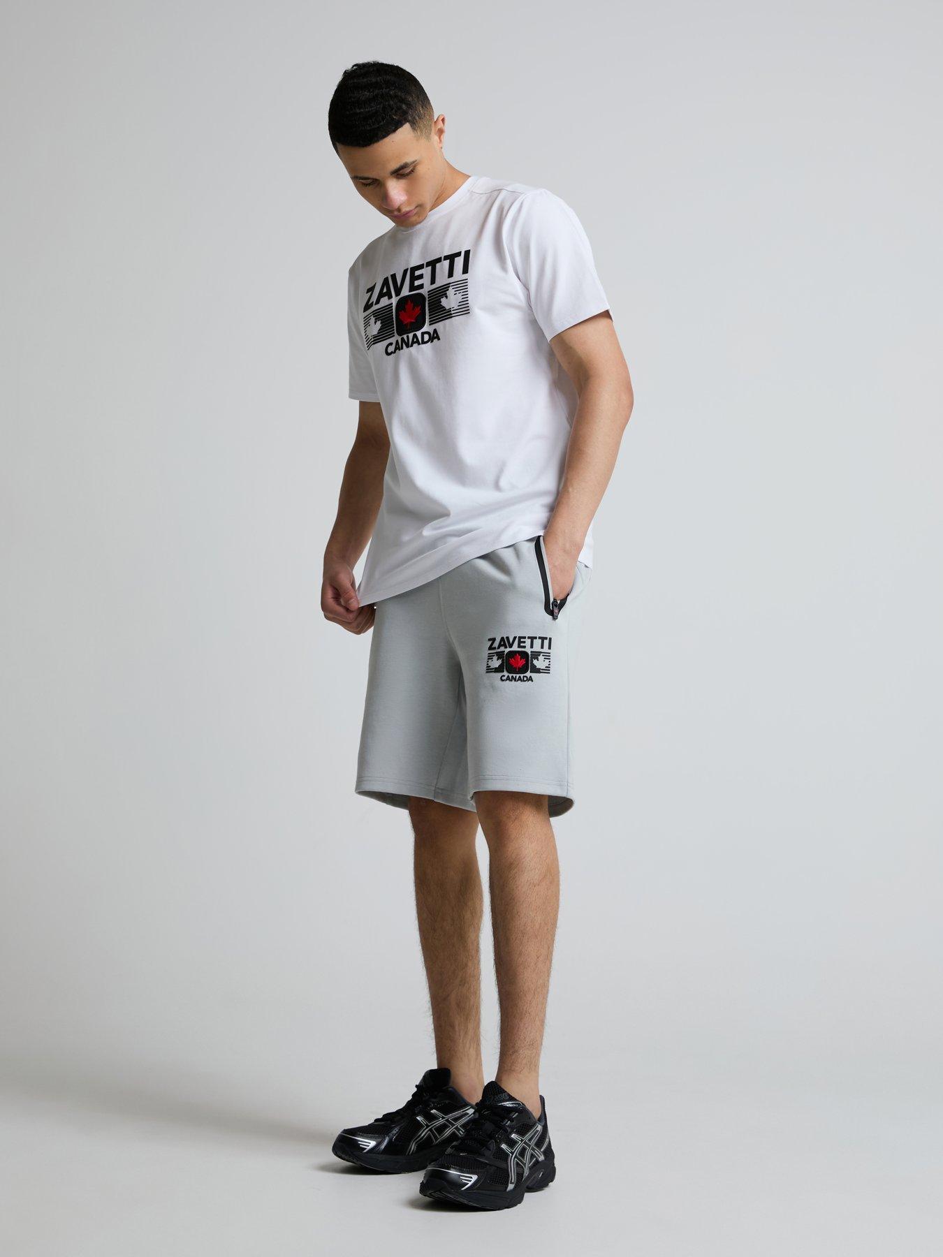 Image 3 of 5 of Zavetti Canada Viarello Colour Block Shorts - Light Blue