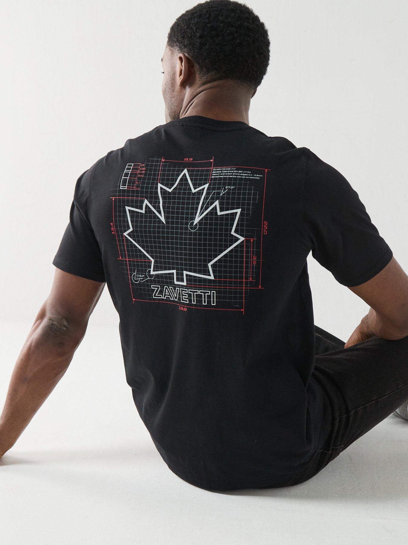 Image 5 of 5 of Zavetti Canada Kimatio Back Graphic T-Shirt - Black