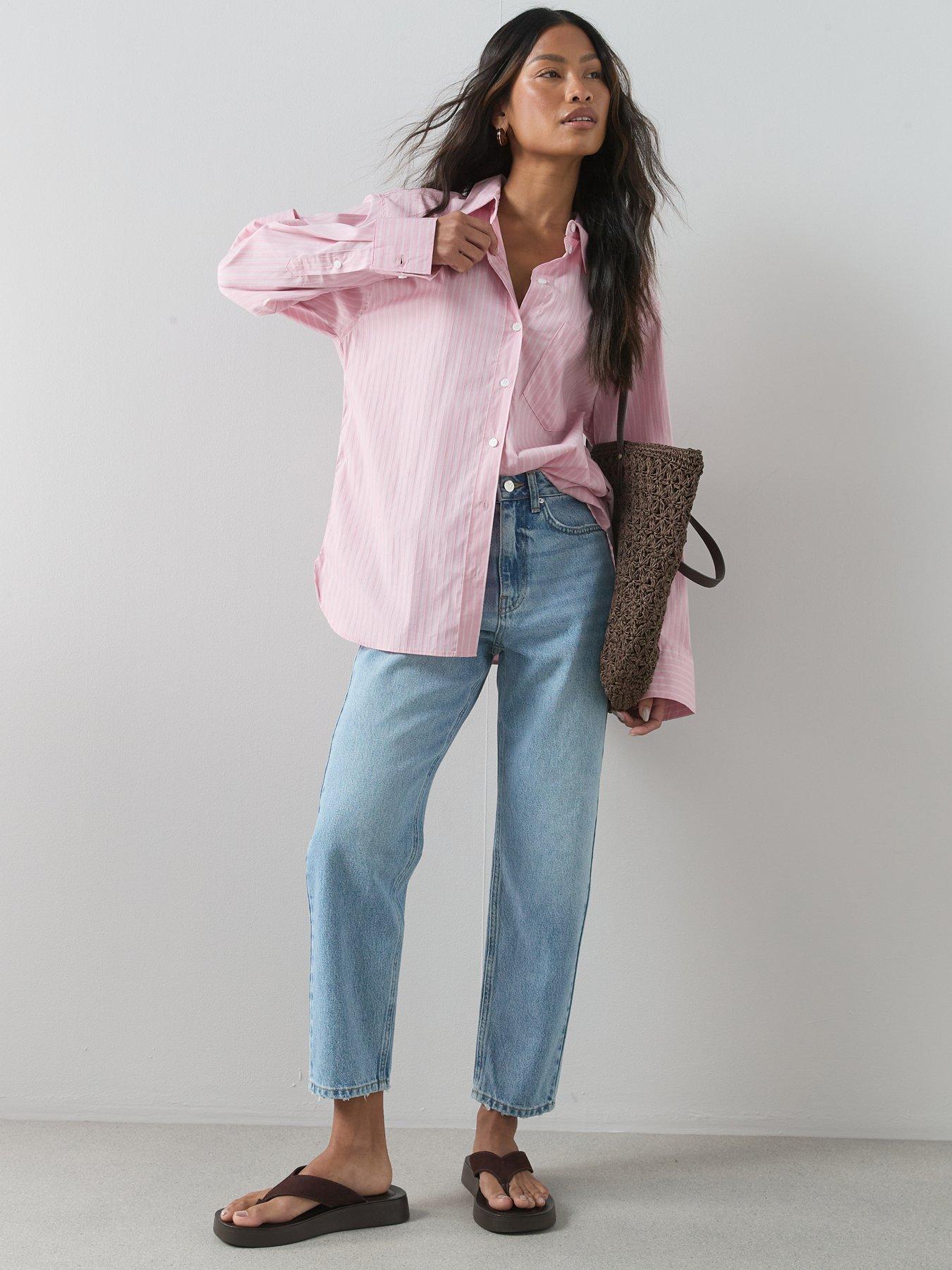 The Very Collection High Waist Mom Jeans - Mid Wash