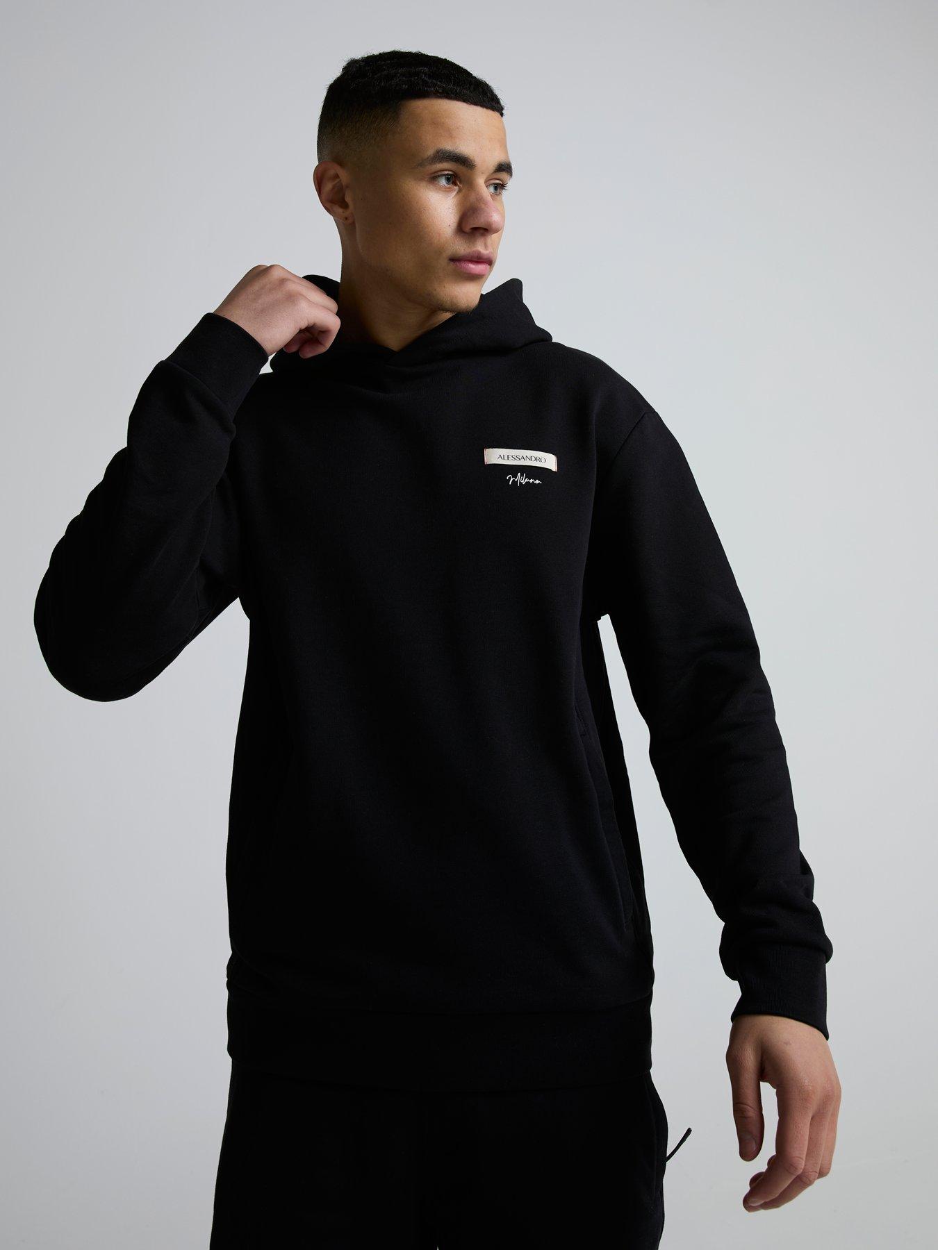Alessandro Zavetti Alessandro Zavetti Cenerello Woven Tab Hoodie
