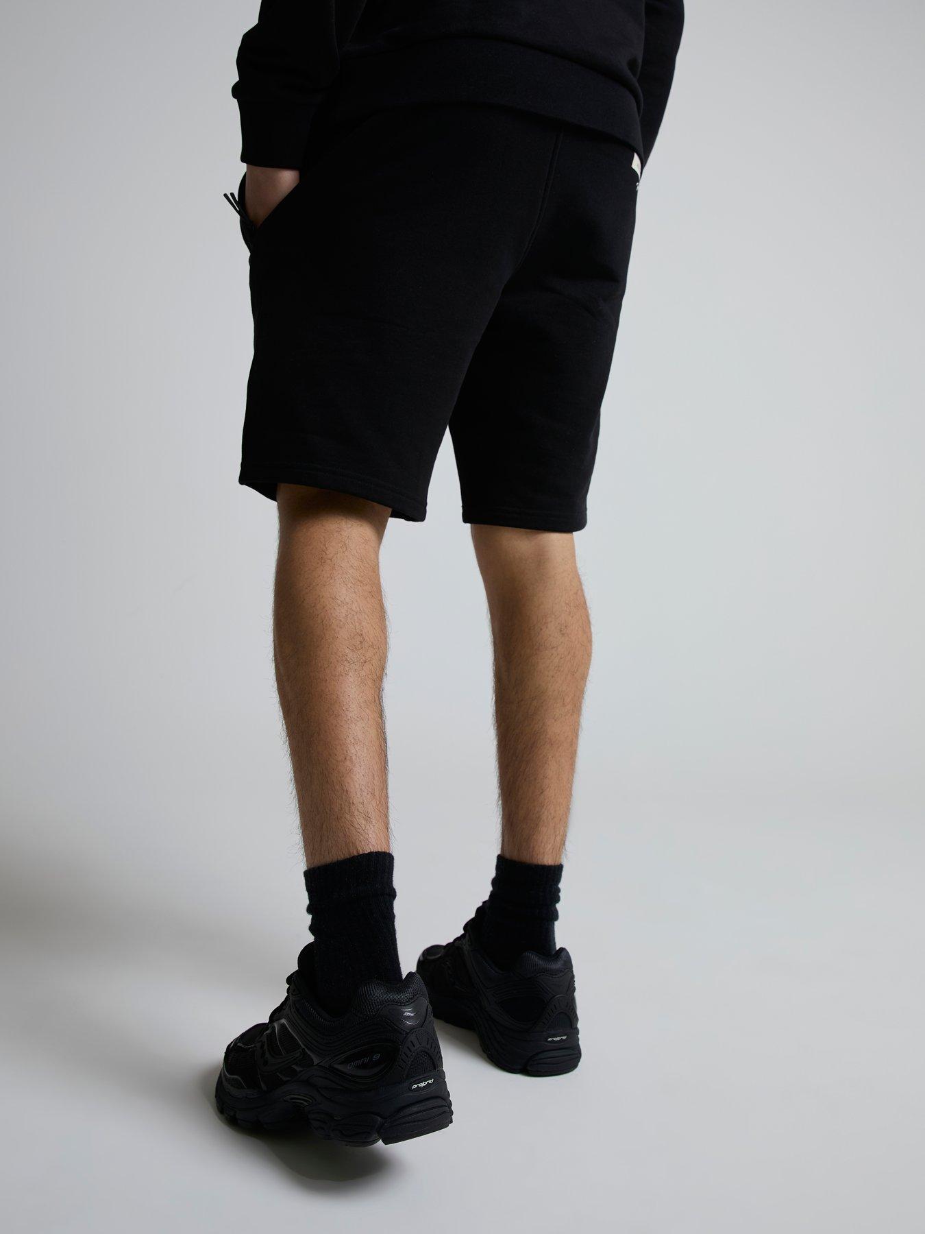 Image 2 of 3 of Alessandro Zavetti Cenerello Woven Tab Shorts - Black