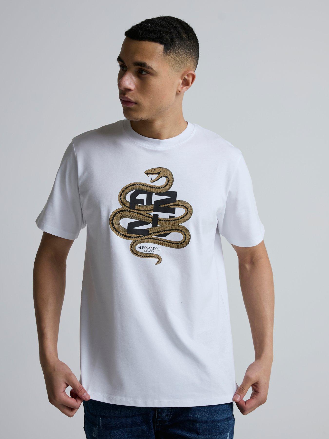 Alessandro Zavetti Alessandro Zavetti Pescinolla Snake Print T-shirt