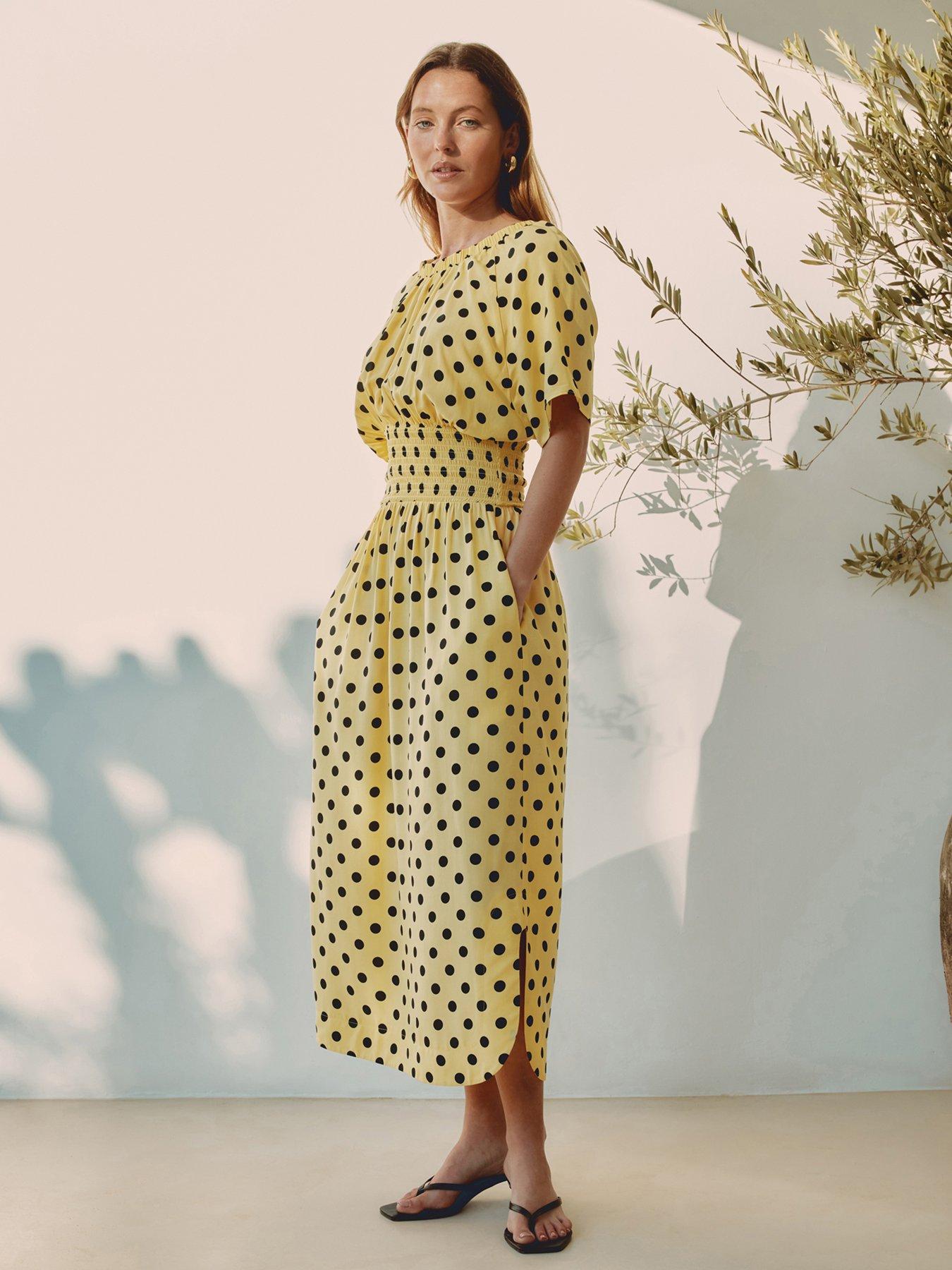 Albaray Iconic Spot Dress - Yellow