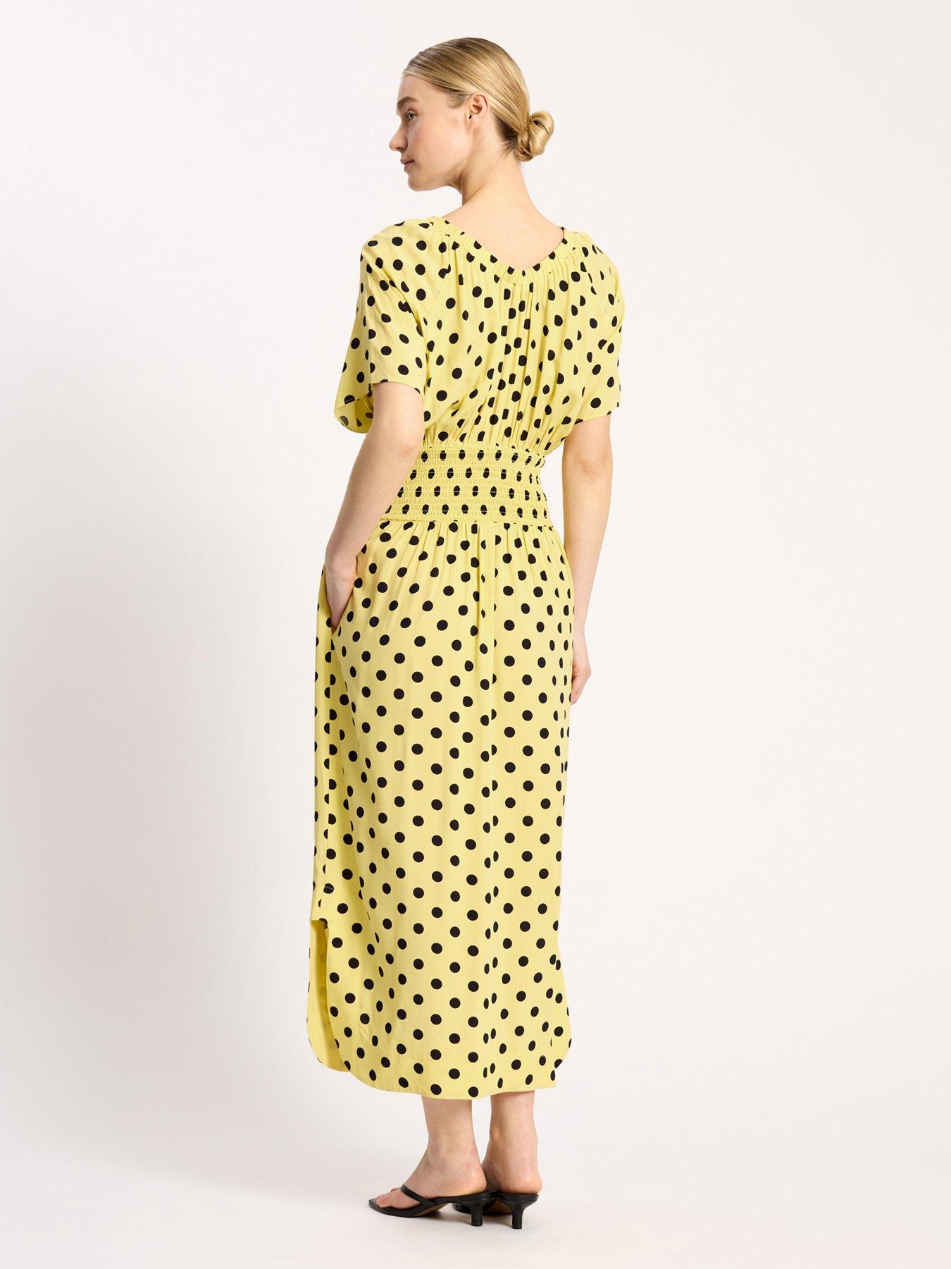  image of albaray-iconic-spot-dress-yellow
