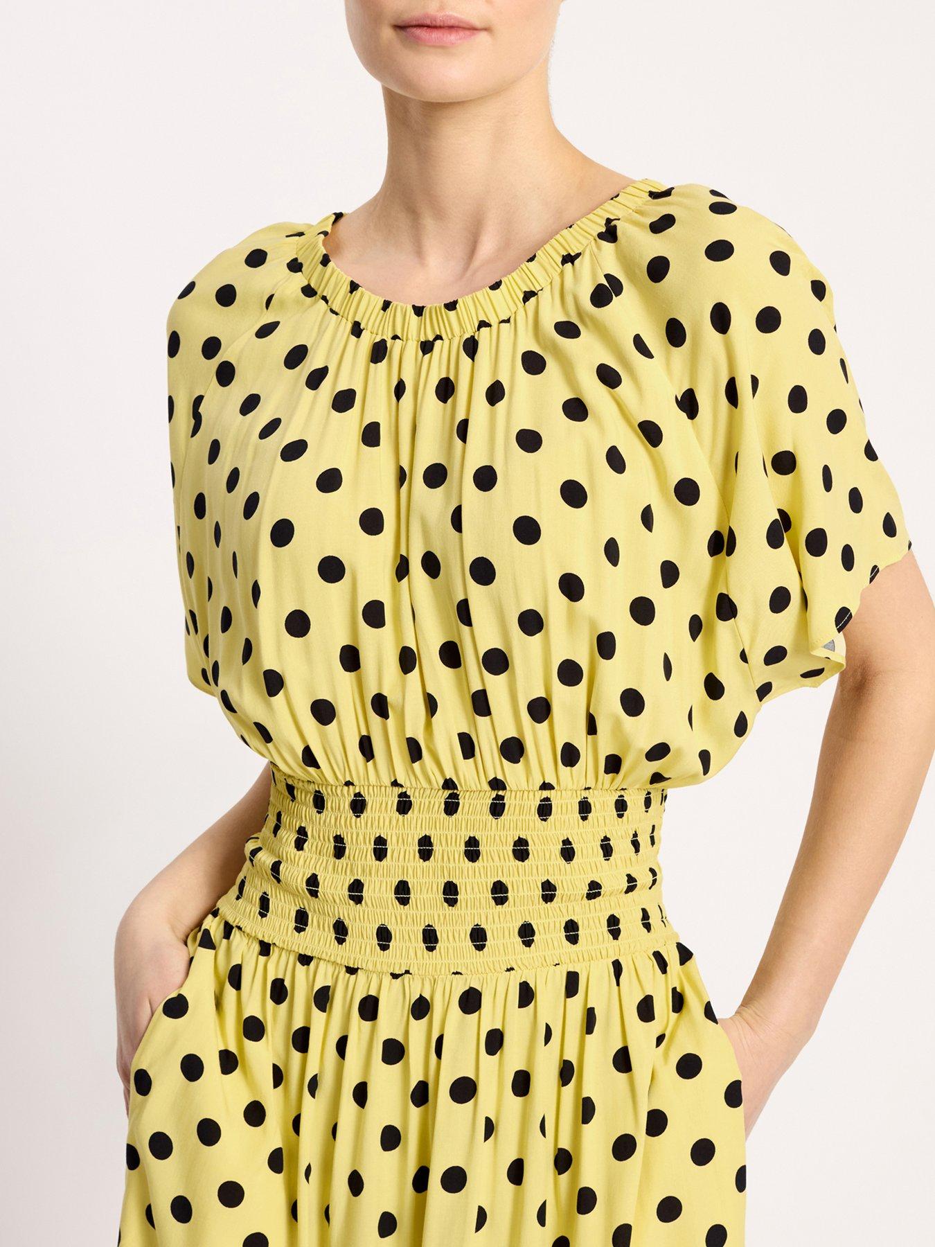  image of albaray-iconic-spot-dress-yellow
