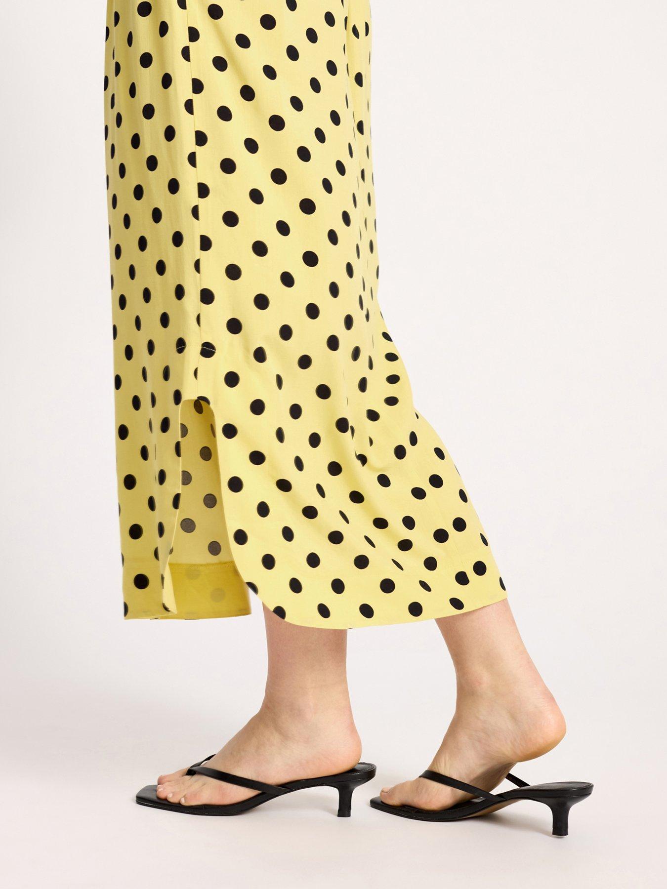  image of albaray-iconic-spot-dress-yellow