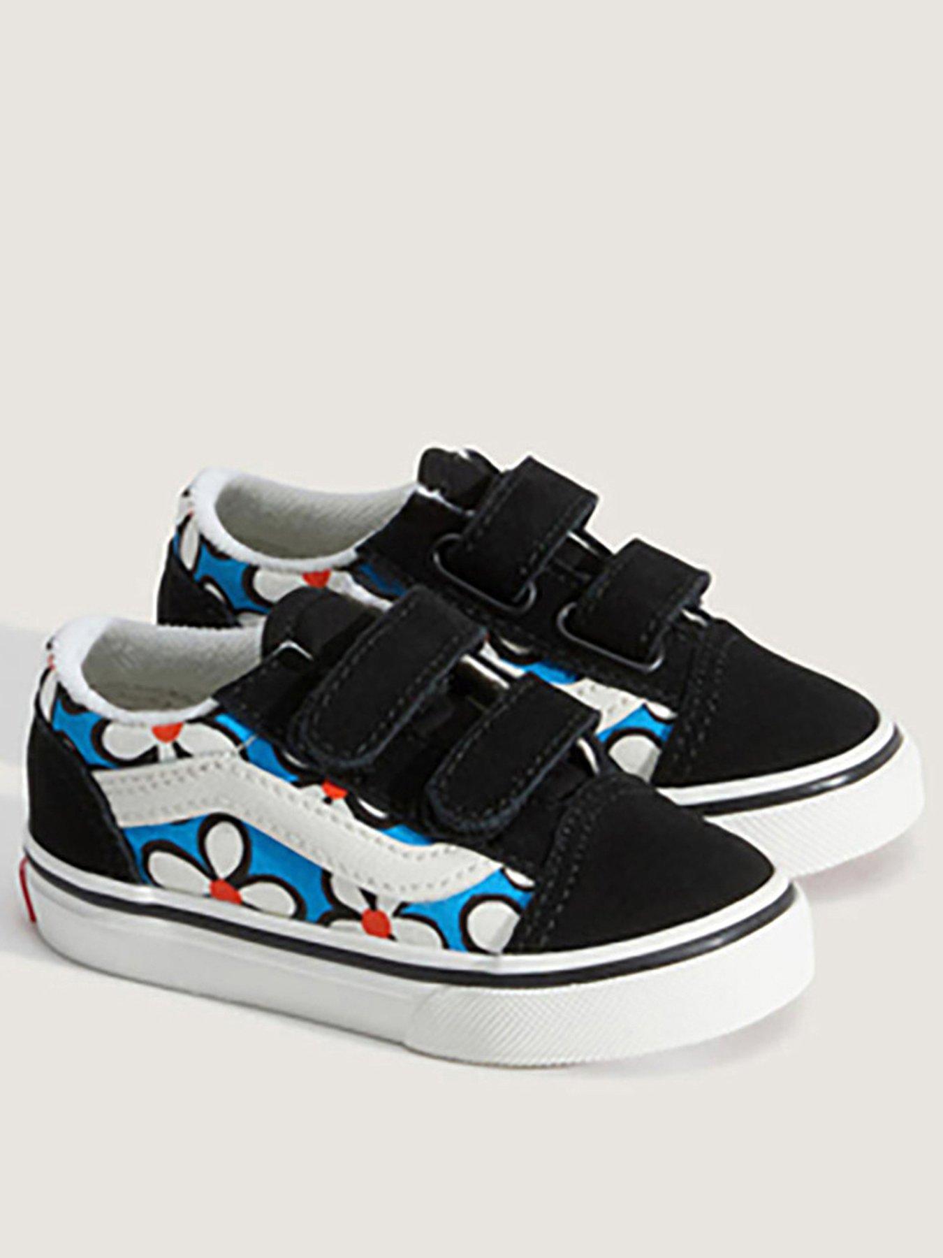 stillFront image of vans-infant-old-skool-blue-flower