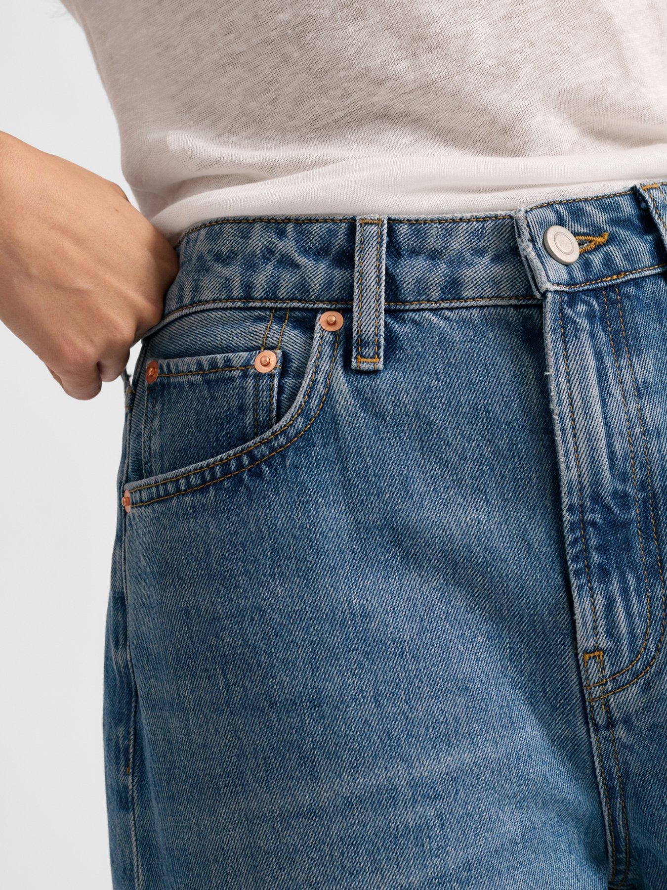  image of albaray-denim-culottes-nbsp--mid-wash