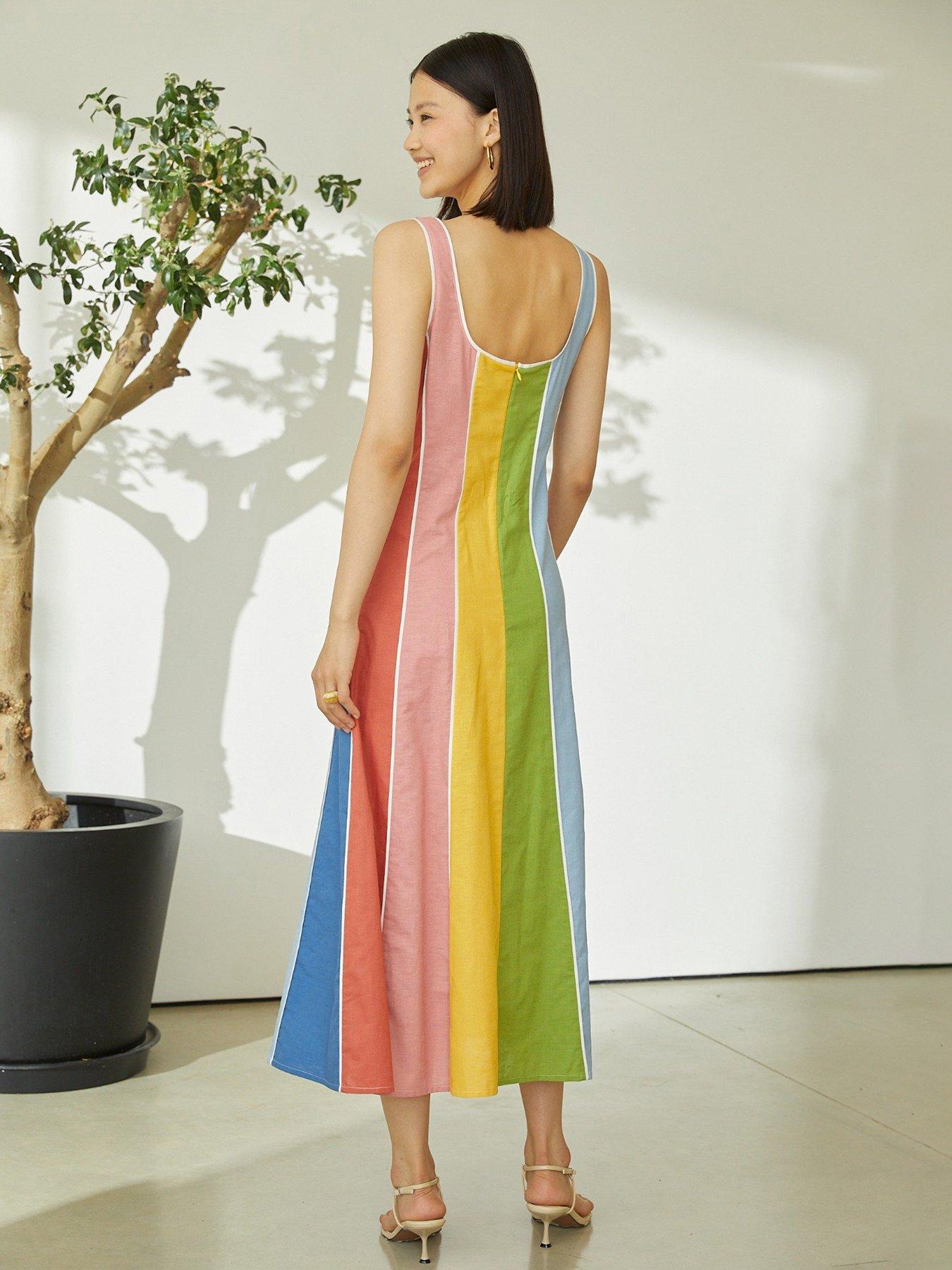 Image 2 of 2 of Jovanna Ramon Multi Midi Dress - Multi