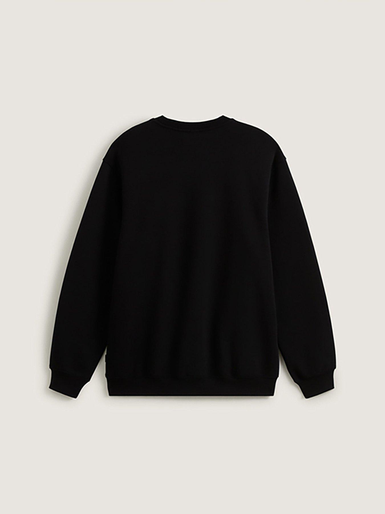 Image 2 of 4 of Vans Mens Left Chest Loose Crew - Black