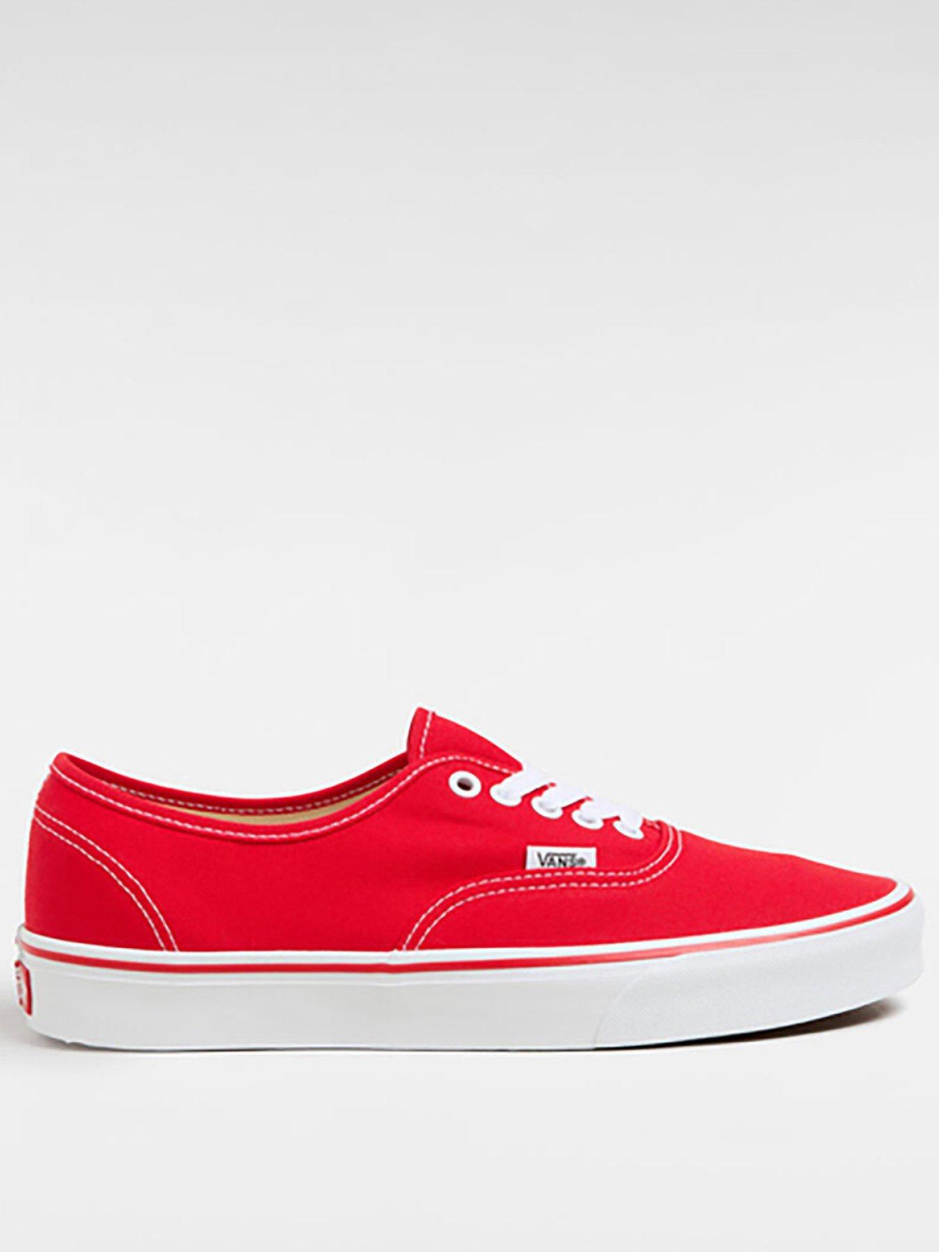Vans Unisex Authentic Canvas Trainers- Red