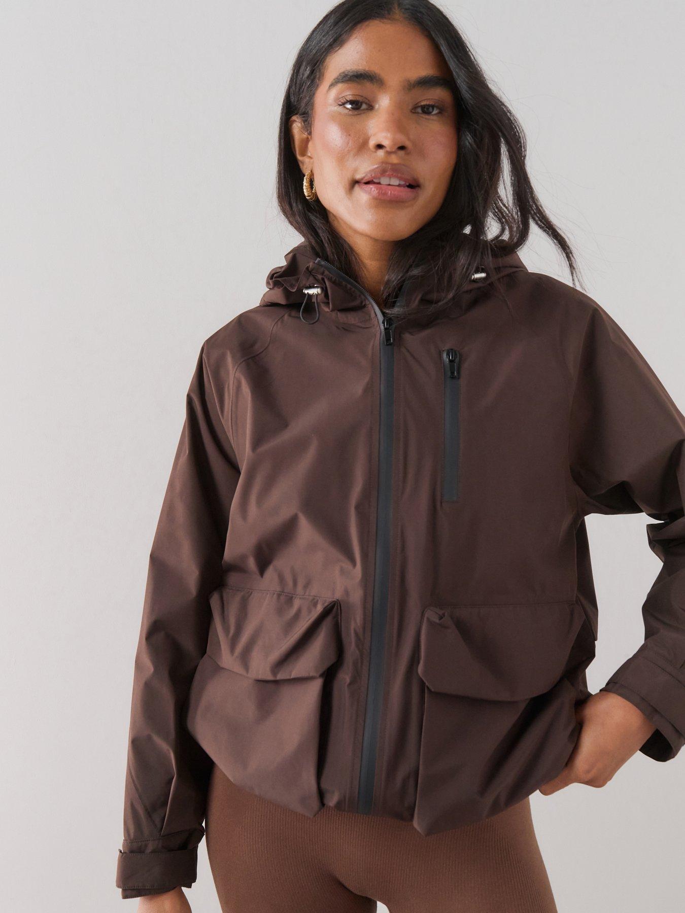 The Very Collection Short Waterproof Jacket - Brown