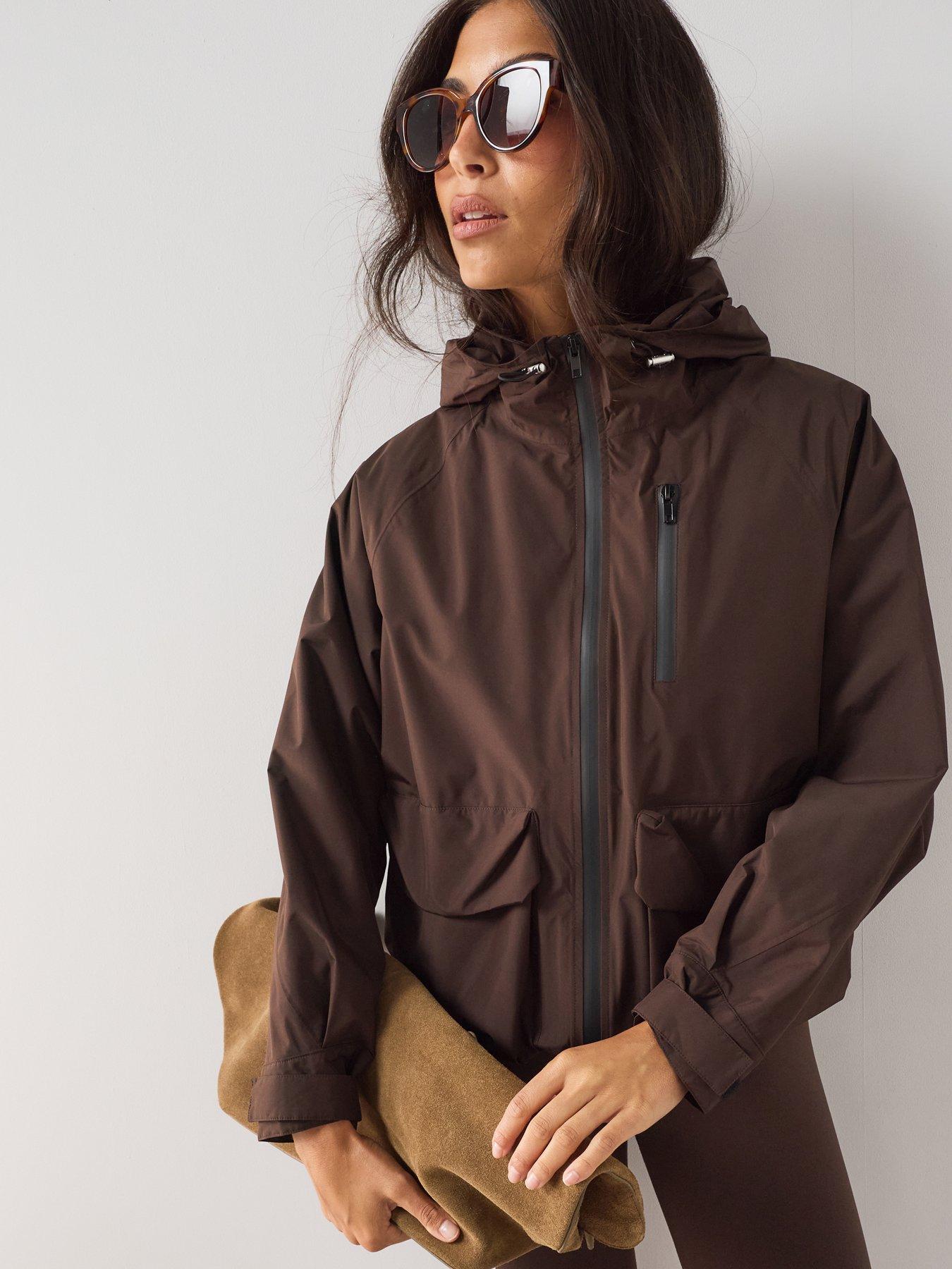 The Very Collection Short Waterproof Jacket - Brown