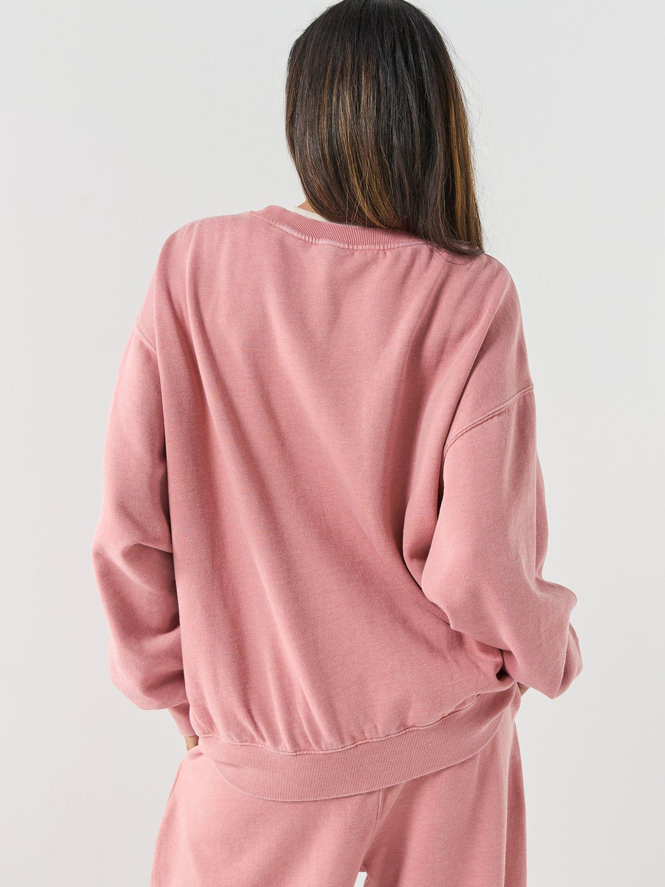  image of free-people-slow-it-down-pullover-pink