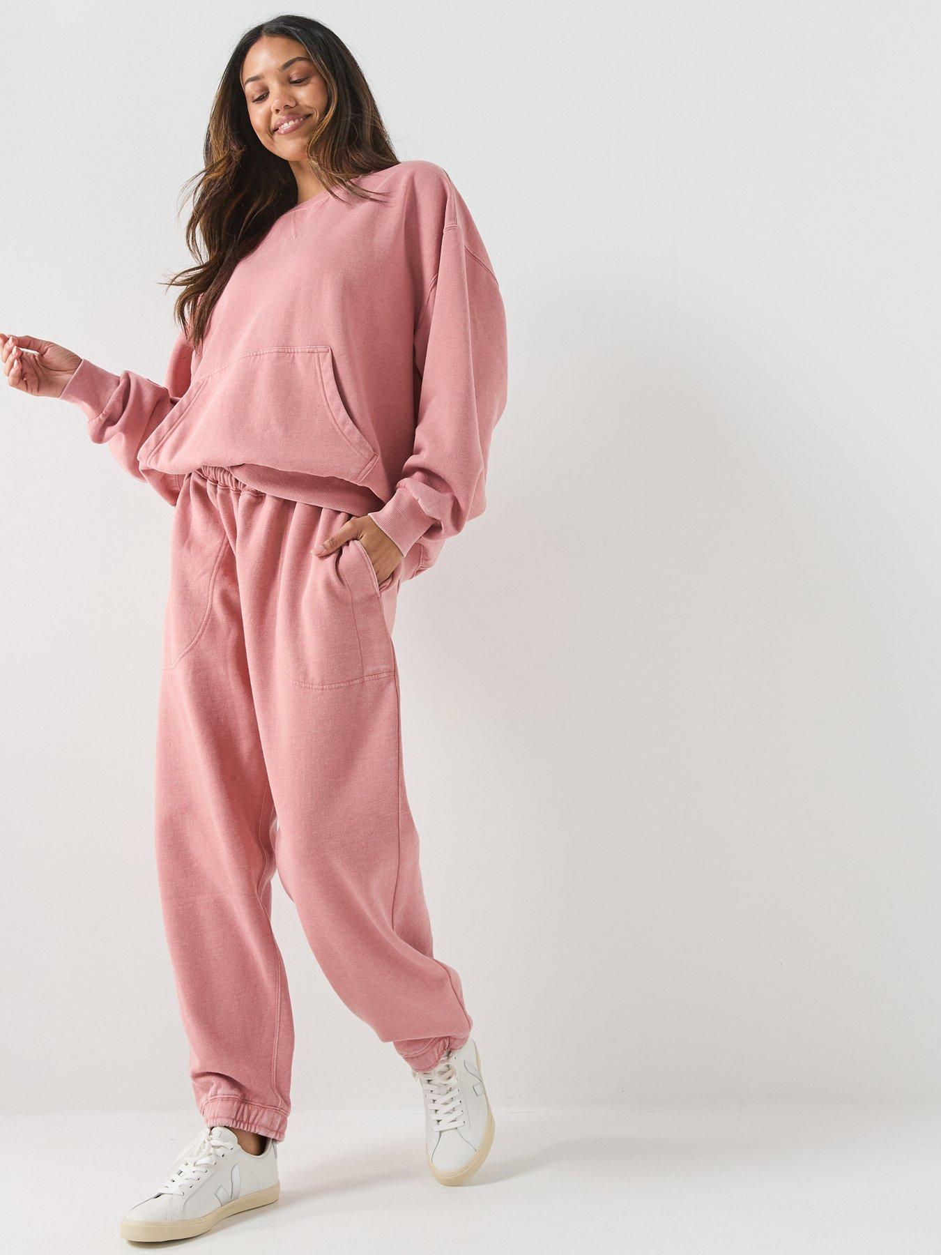  image of free-people-slow-it-down-pullover-pink