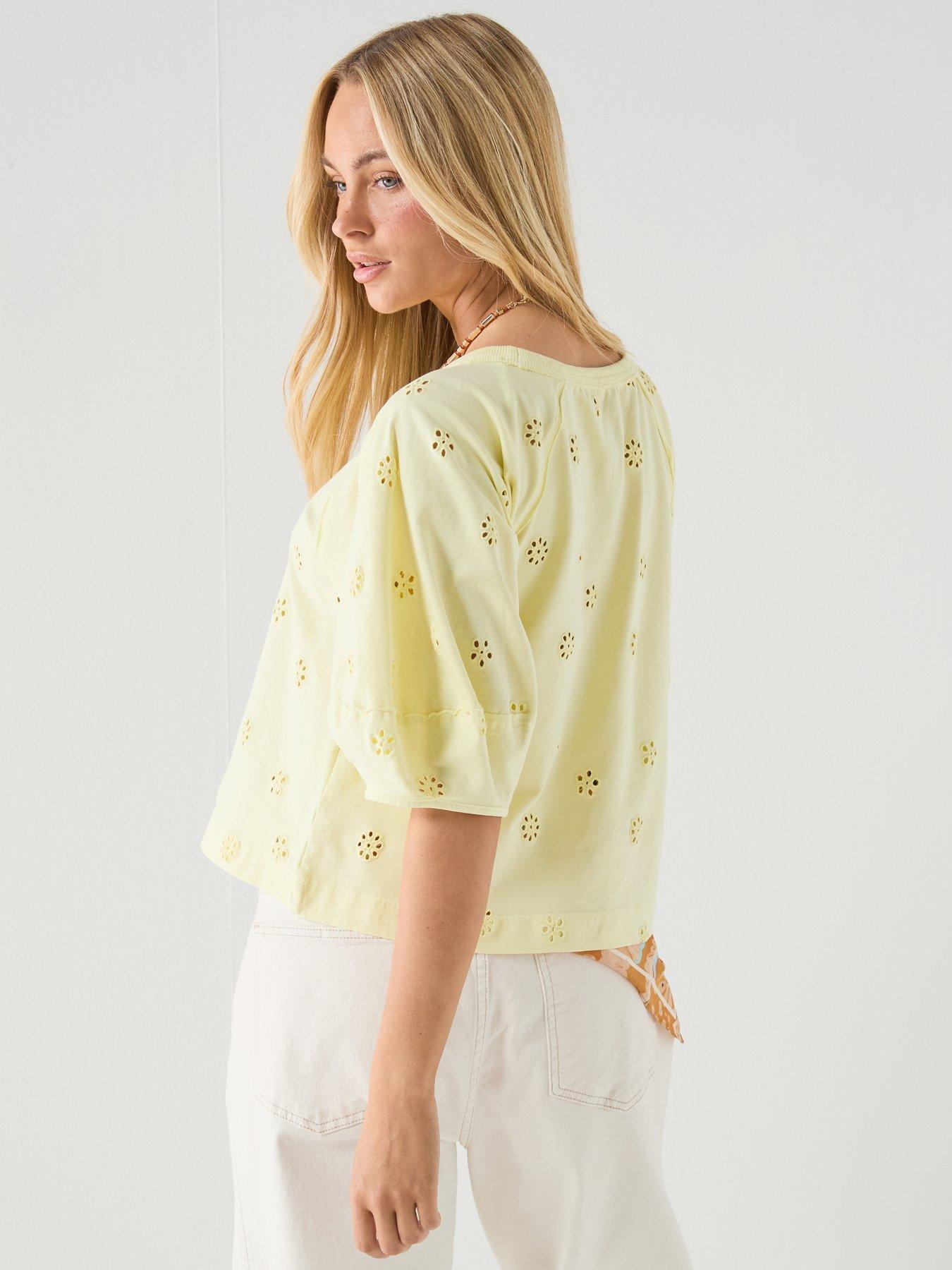 Image 2 of 6 of FREE PEOPLE Jessie Eyelet Tee
