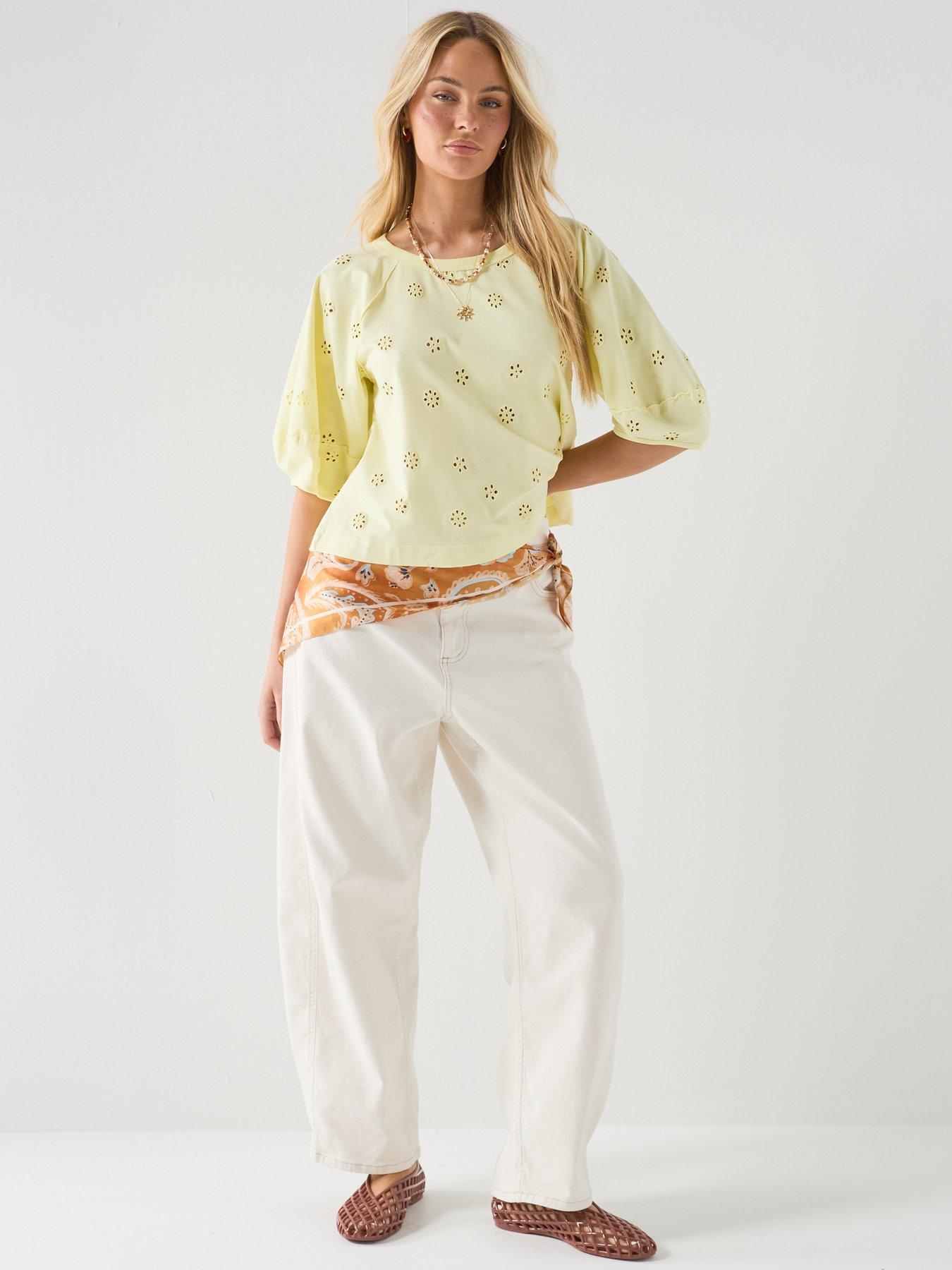 Image 3 of 6 of FREE PEOPLE Jessie Eyelet Tee