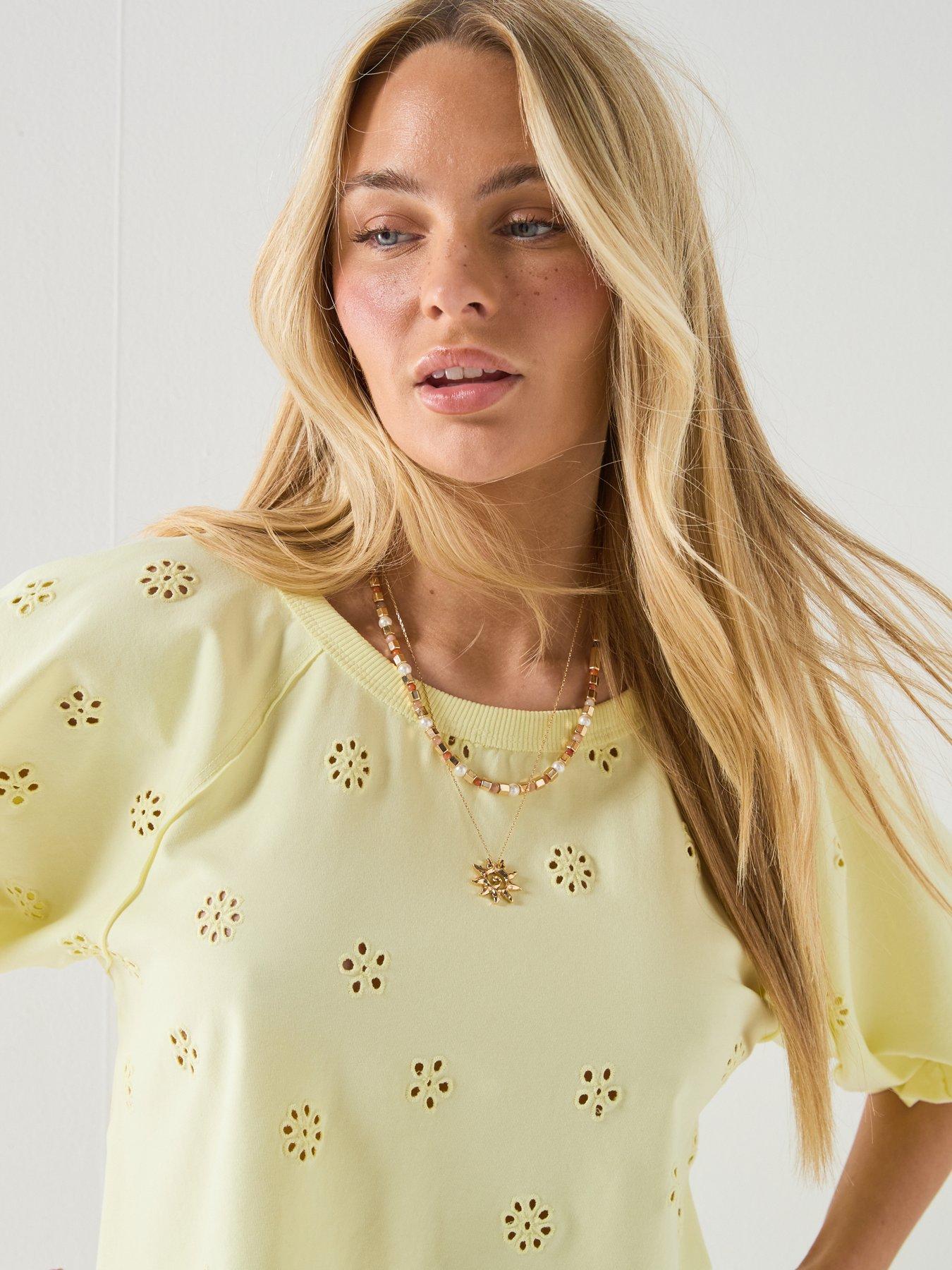 Image 4 of 6 of FREE PEOPLE Jessie Eyelet Tee