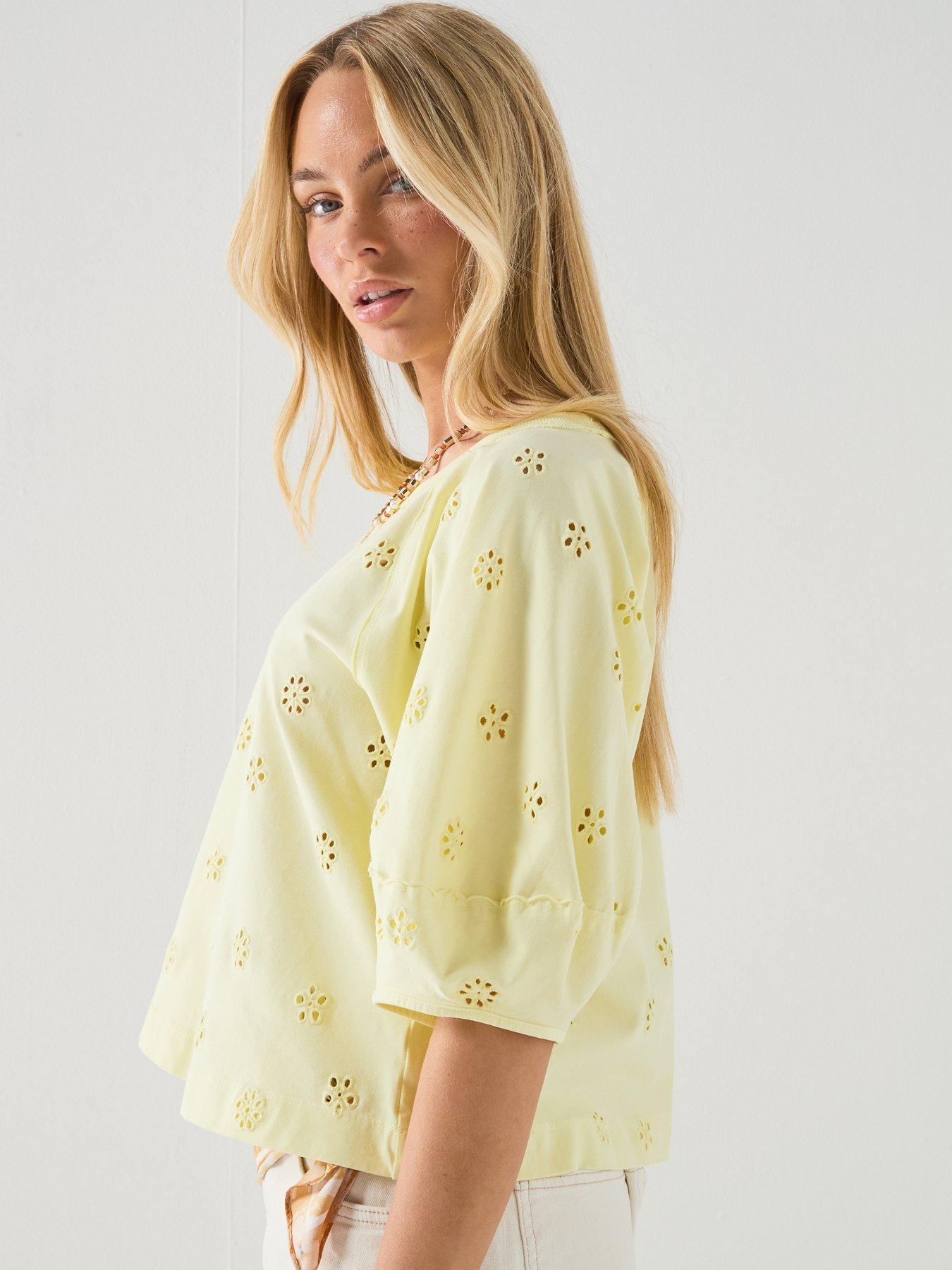 Image 5 of 6 of FREE PEOPLE Jessie Eyelet Tee