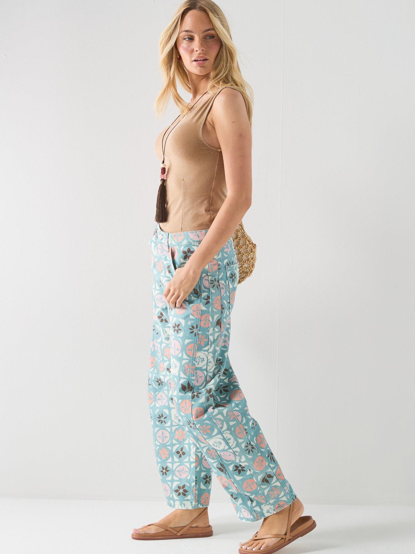 Image 4 of 6 of FREE PEOPLE Good Luck Printed Barrel