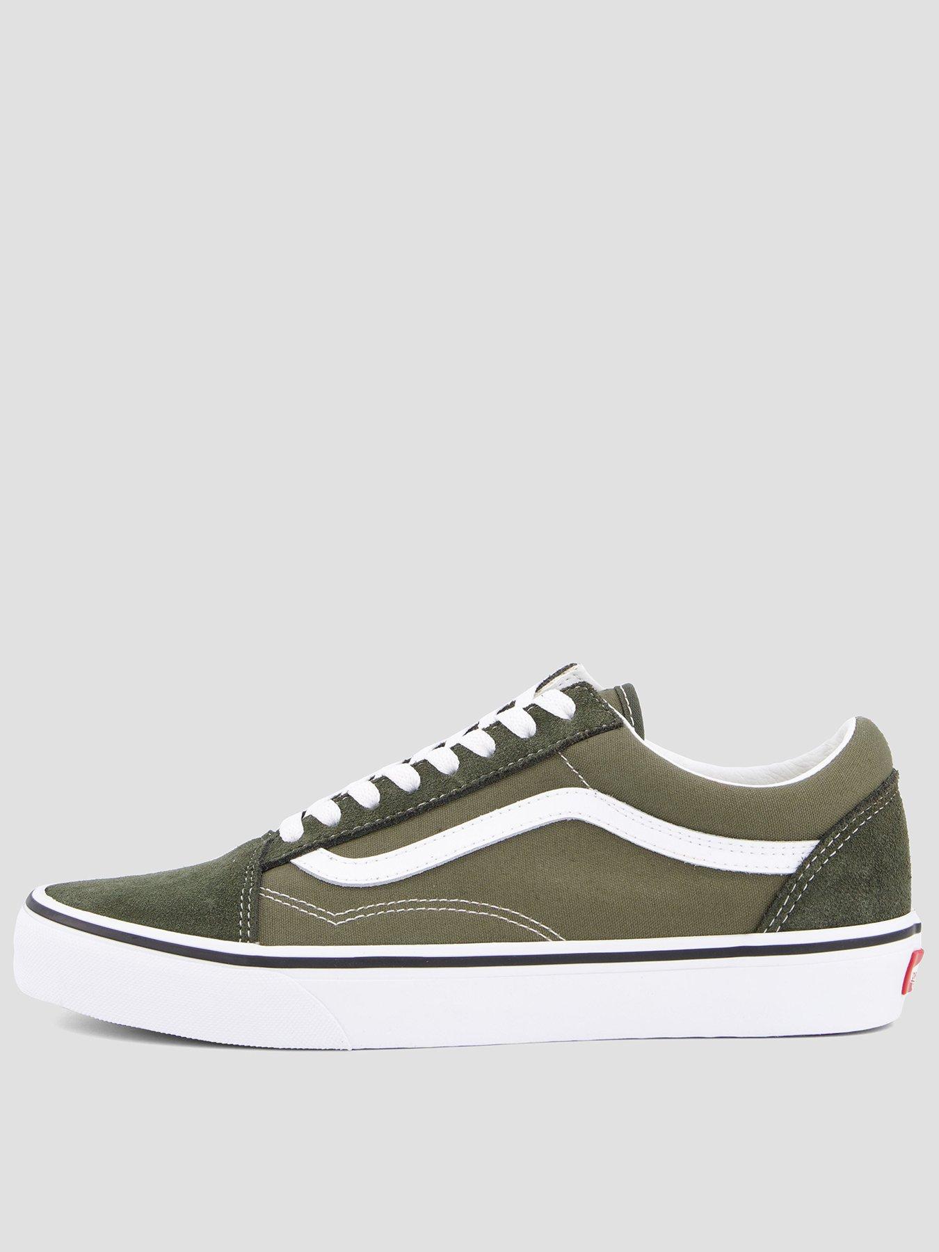 Vans Unisex Old Skool Canvas Shoes - Green