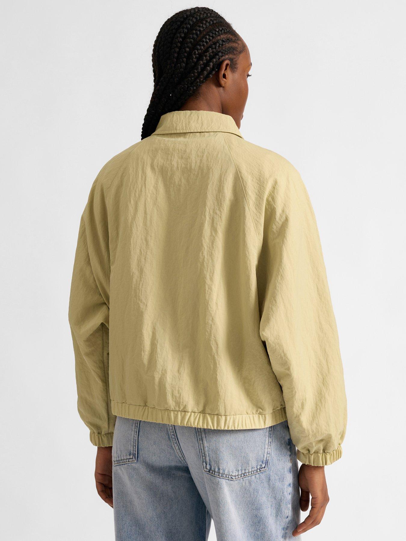  image of albaray-blouson-button-front-jacket-beige