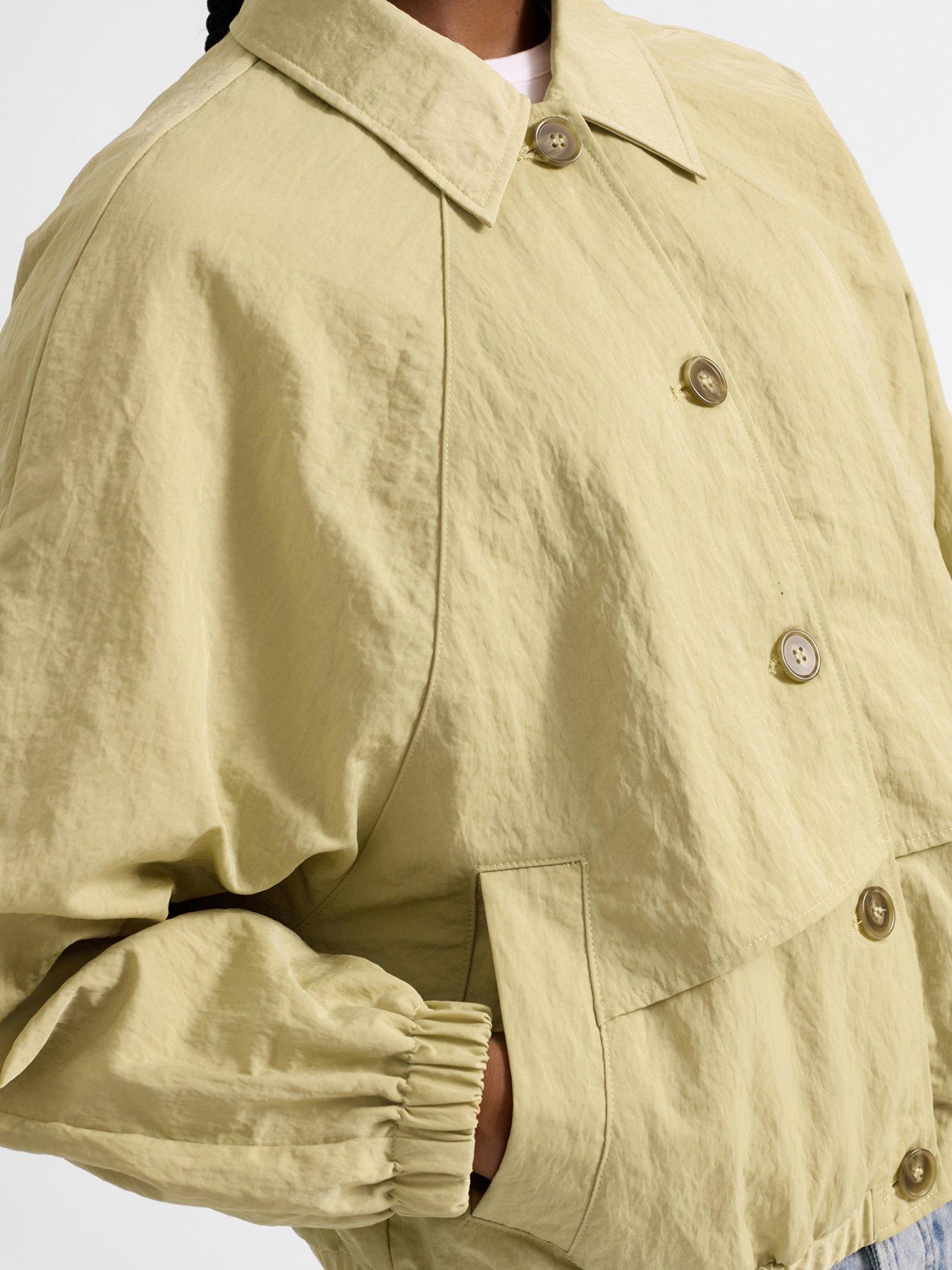 image of albaray-blouson-button-front-jacket-beige