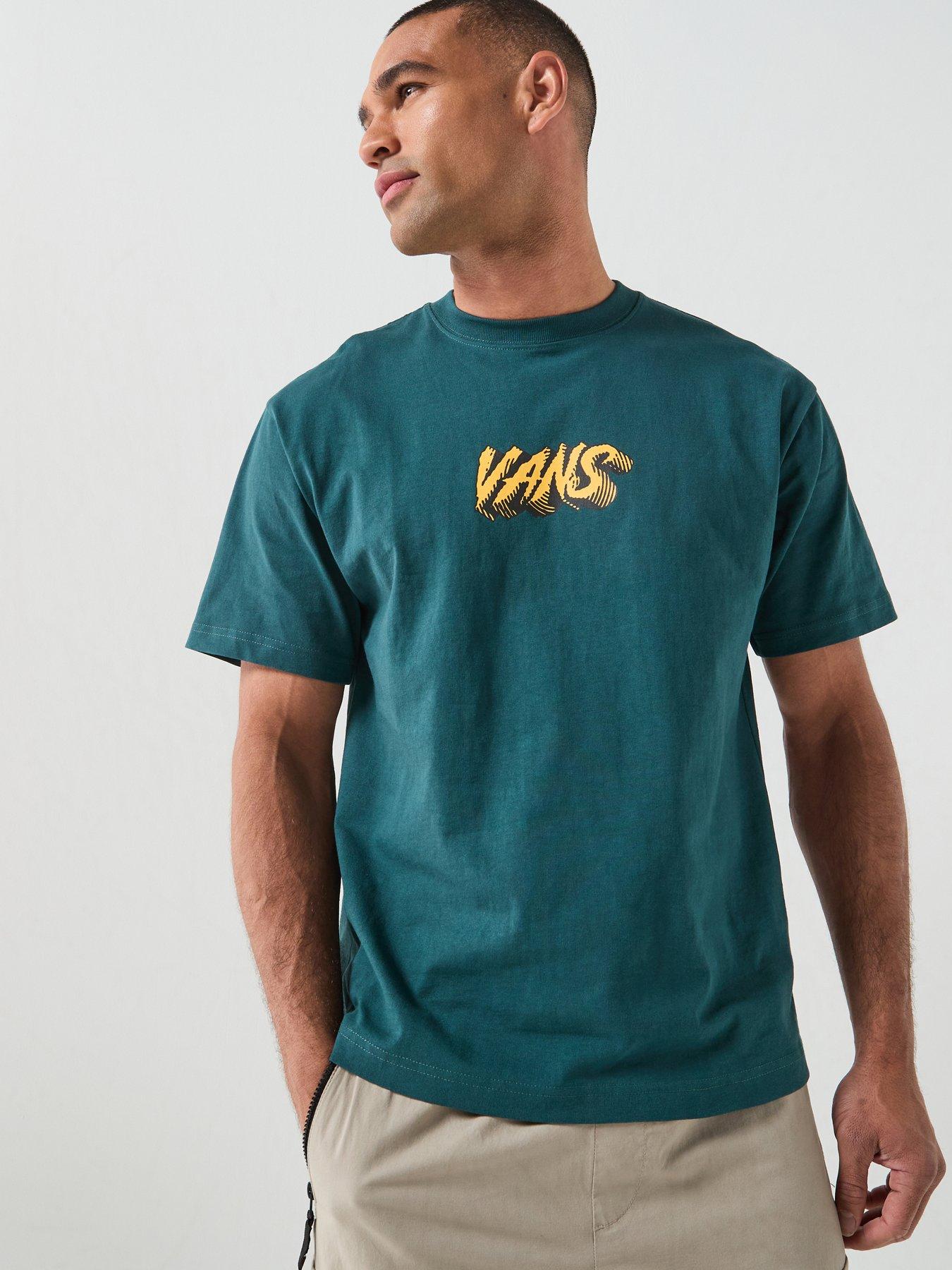 Vans Mens Stone Swirl Loose Short Sleeve T-Shirt - Green