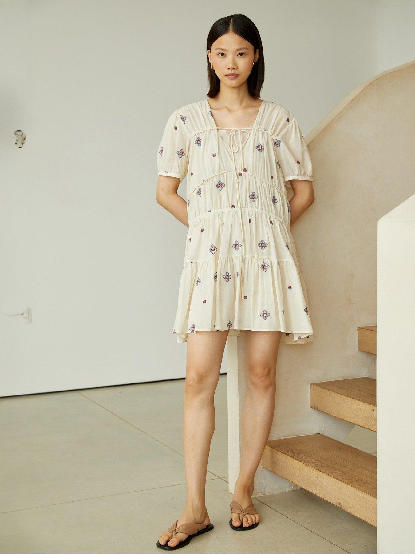 Image 1 of 2 of Jovonna London Nyra Floral Mini Dress - Multi