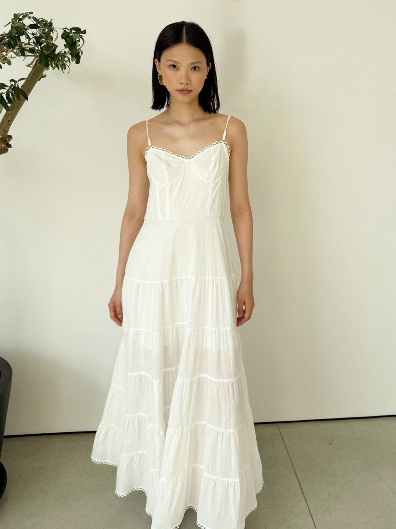 Jovonna London Aneta Midaxi Dress - White